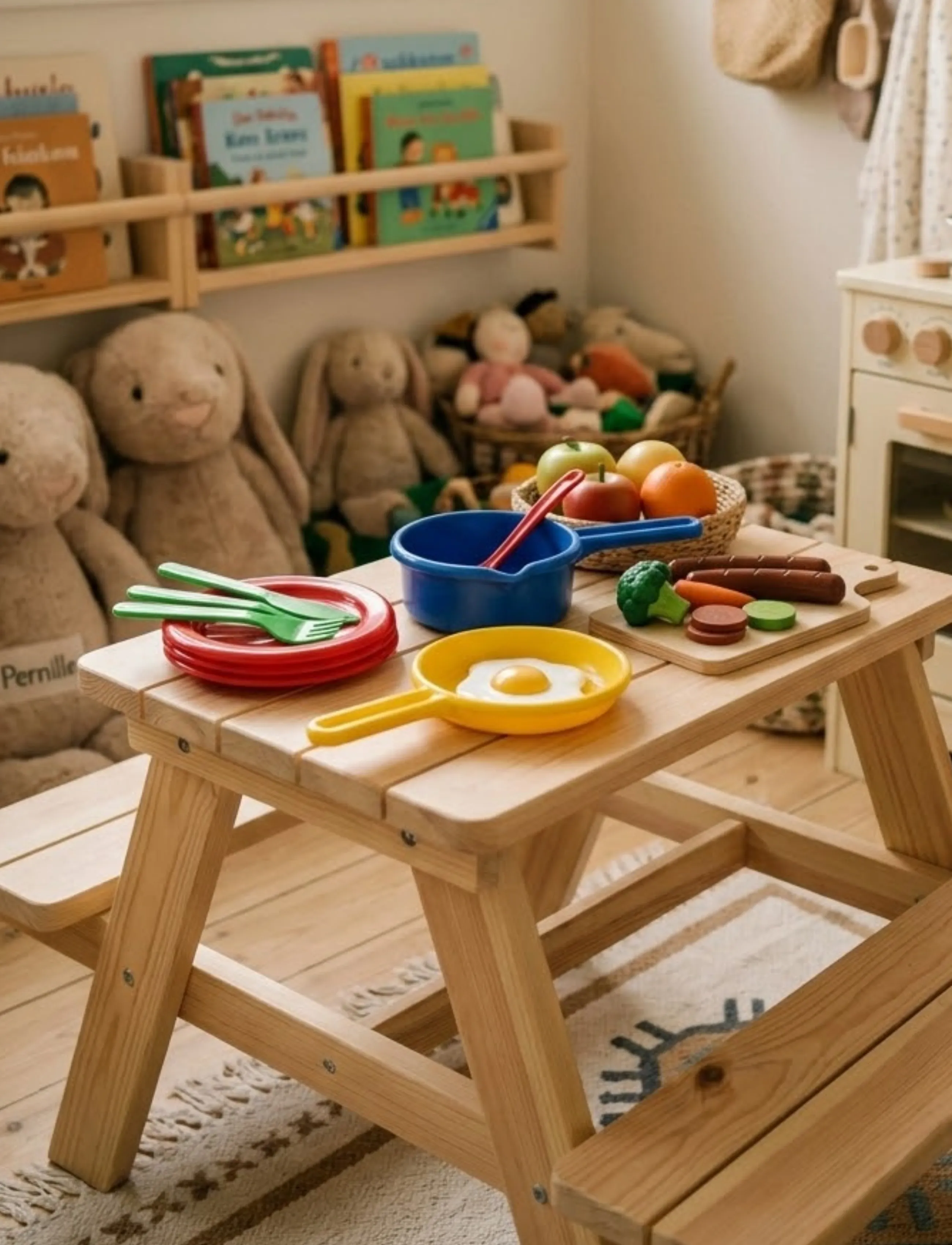 Dantoy Sausage Set In Net 13 Pc, 39X 29X 19.5 cm, Toy Kitchen & Accessories, Mehrfarbig/gemustert - Food Cakes, Kinder
