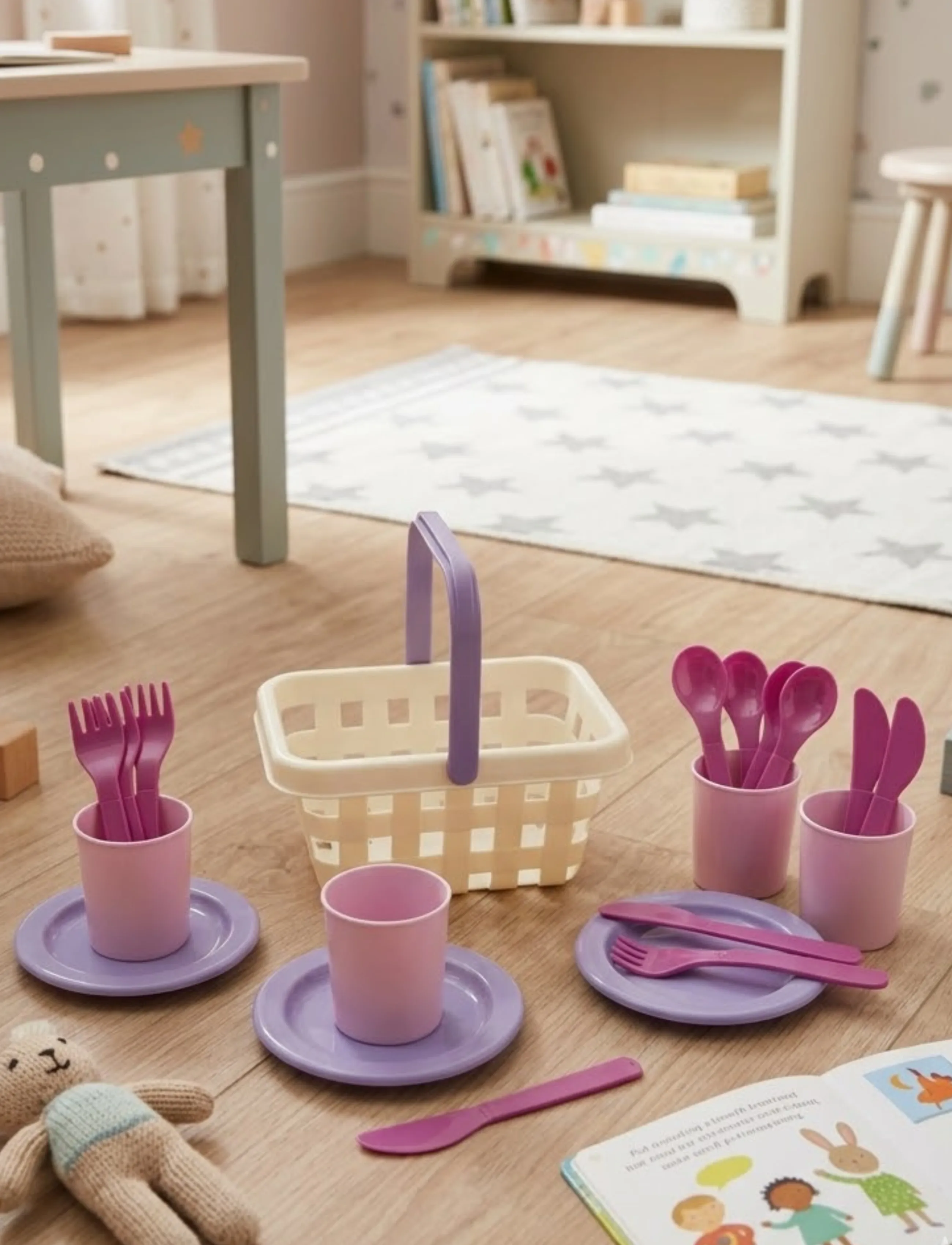 Dantoy Mlp Picnic Set In Net, 20X 14.5X 9 cm, Toy Kitchen & Accessories, Mehrfarbig/gemustert - Kinder