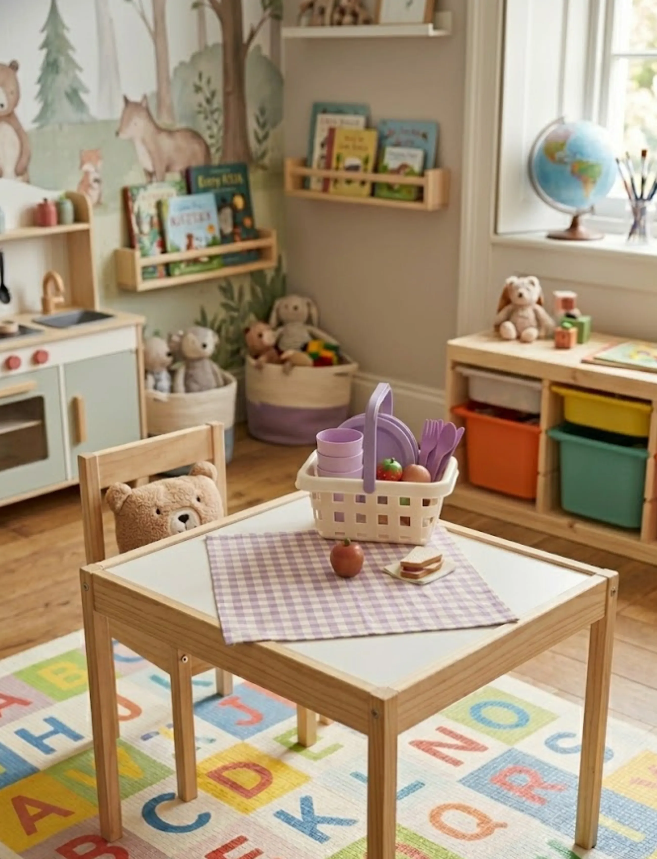Dantoy - MLP PICNIC SET IN NET - accessoires voor speelgoedkeukens - pink, lilac, white, grey - 5