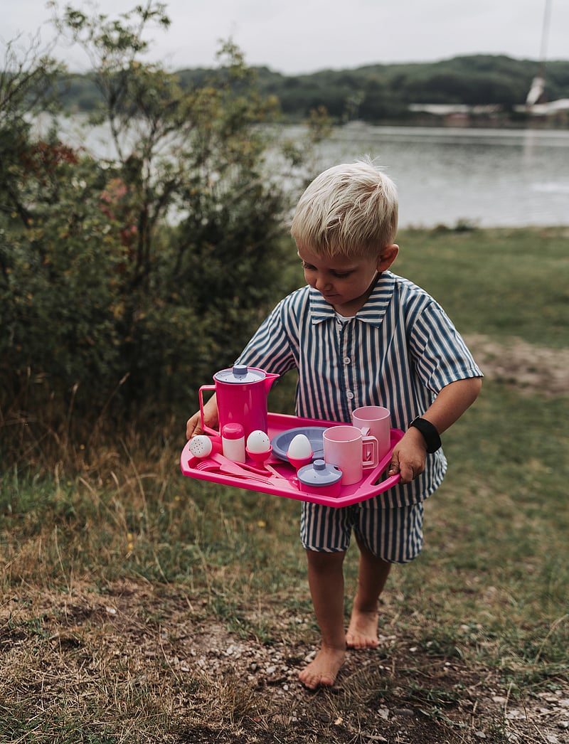 Dantoy - MY LITTLE P. BREAKFAST SET ON TRAY NET 23 PCS - coffee & tea sets - pink - 4