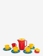 COFFEE SET IN NET 17 PCS - GREEN, BLUE, YELLOW, RED