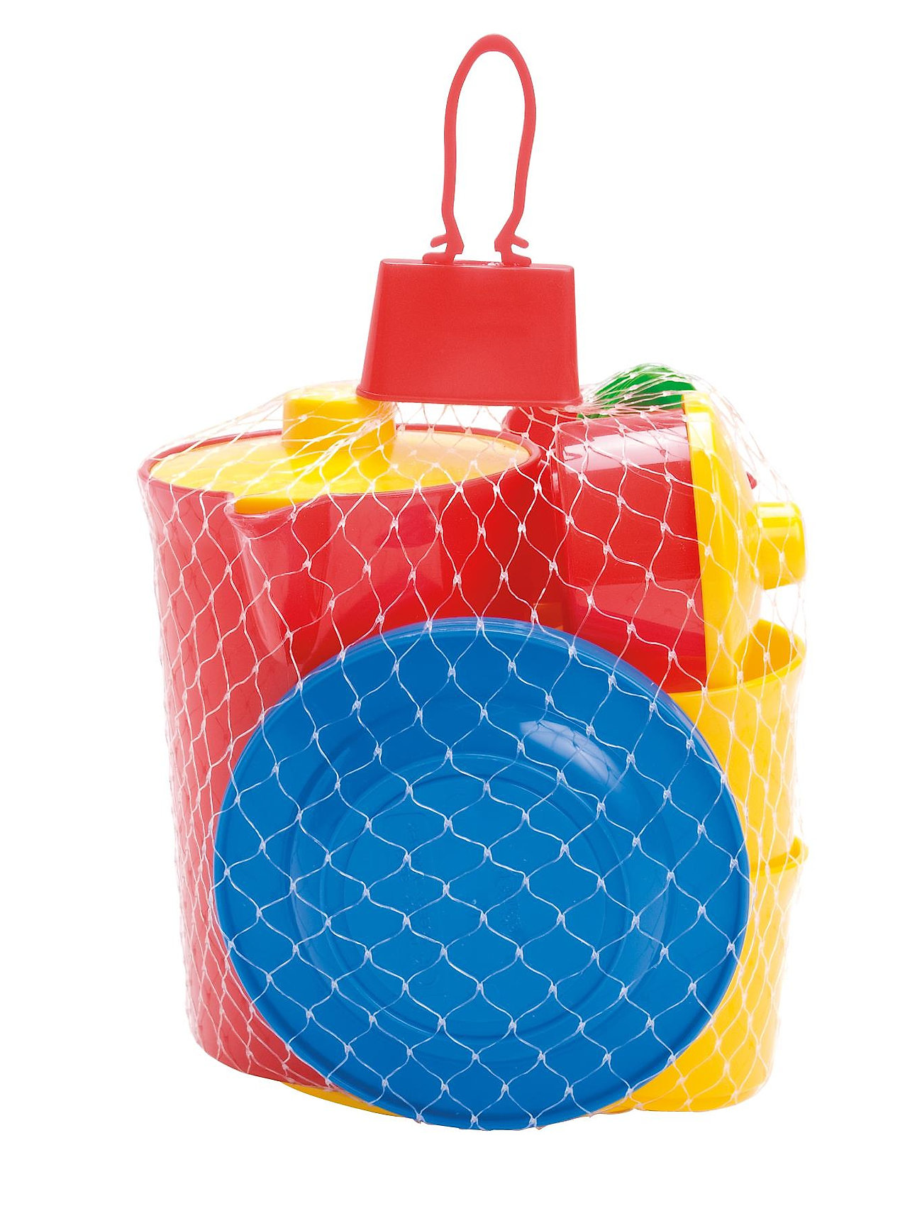 Dantoy - COFFEE SET IN NET 17 PCS - kaffesæt & tesæt - green, blue, yellow, red - 1