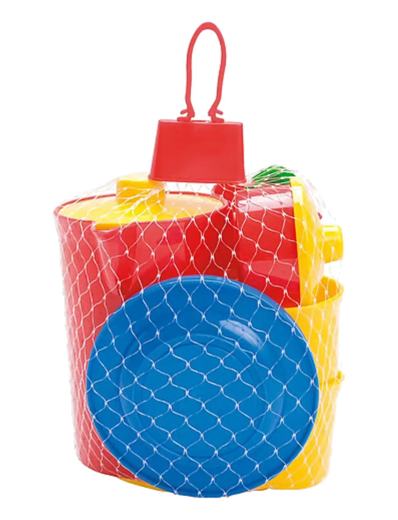Dantoy - COFFEE SET IN NET 17 PCS - kaffe & teserviser - green, blue, yellow, red - 1