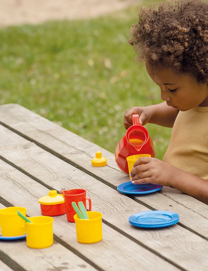Dantoy - COFFEE SET IN NET 17 PCS - kaffesæt & tesæt - green, blue, yellow, red - 4