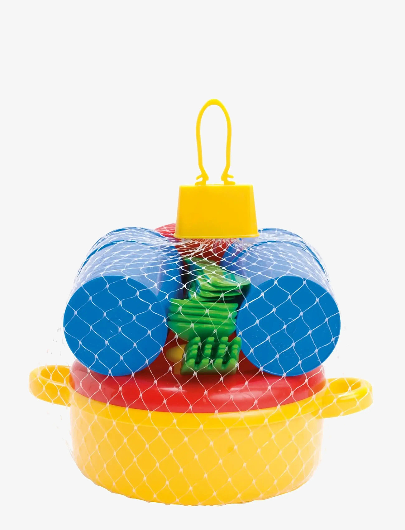 Dantoy - DINNER SET IN NET 22 PCS - tillbehör till leksakskök - red, blue, yellow, green - 1
