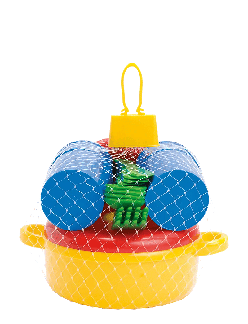 Dantoy - DINNER SET IN NET 22 PCS - tillbehör till leksakskök - red, blue, yellow, green - 2