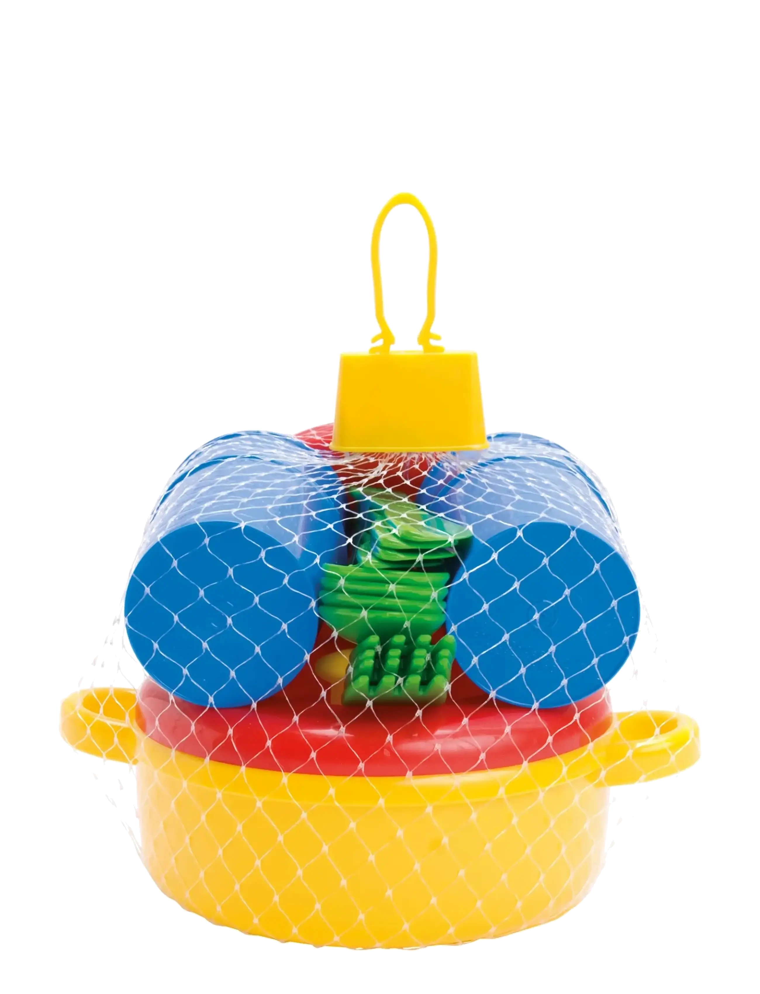 Dantoy - DINNER SET IN NET 22 PCS - leikkikeittiön tarvikkeet - red, blue, yellow, green - 1