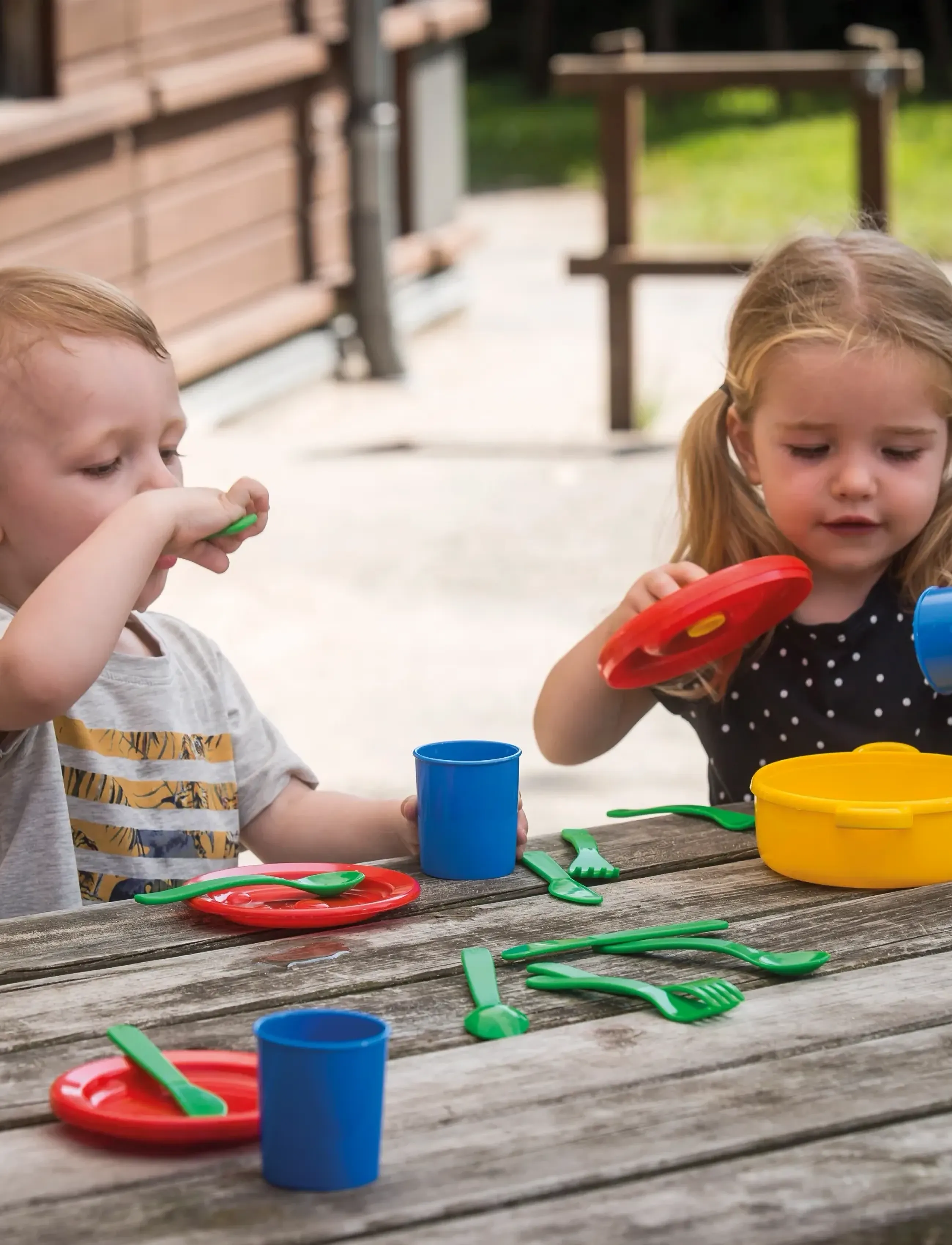 Dantoy Dinner Set In Net 22 Pcs, Børn, Toy Kitchen Tilbehør, Multi/mønstret, Str: ONE SIZE
