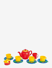 Dantoy - TEA SET IN NET L:19 CM 17 PCS - kahvi- & teesetit - green, blue, yellow, red - 0