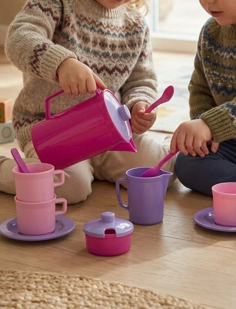 Dantoy - for my little princess coffee set - kaffesæt & tesæt - pink, lilac, purple - 3