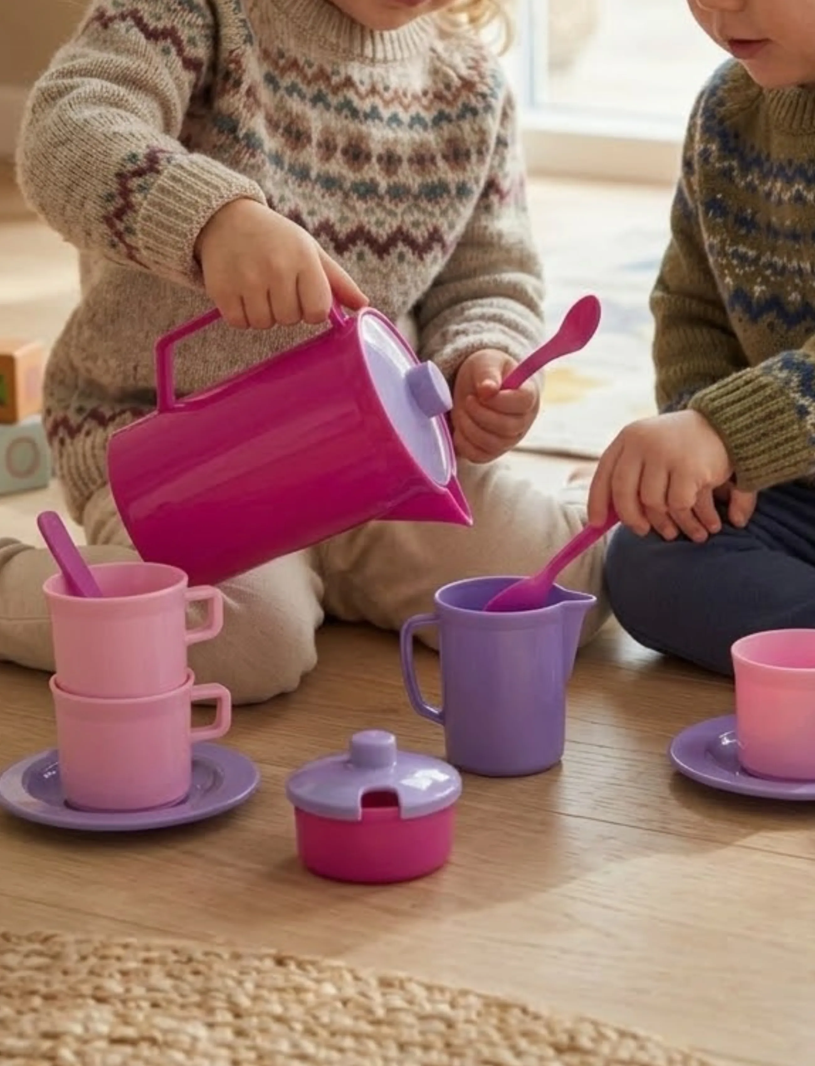 Dantoy - for my little princess coffee set - zestawy do kawy i herbaty - pink, lilac, purple - 3