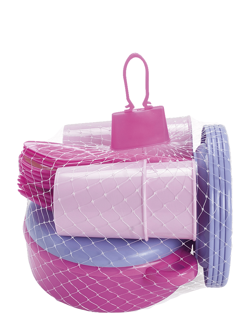 Dantoy - MY LITTLE P. DINNER SET IN NET 22 PCS - tillbehör till leksakskök - pink, white, red, purple - 2