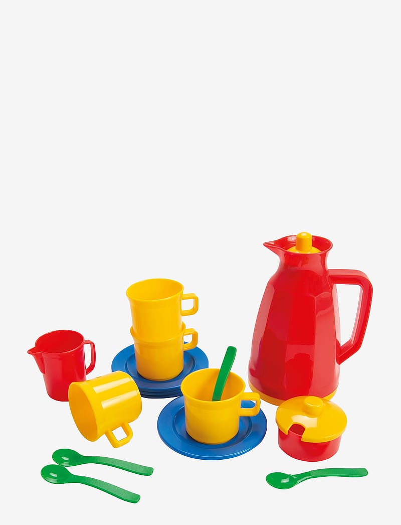Dantoy - COFFEE SET IN A BOX - kaffe & teserviser - green, red, yellow, blue - 1