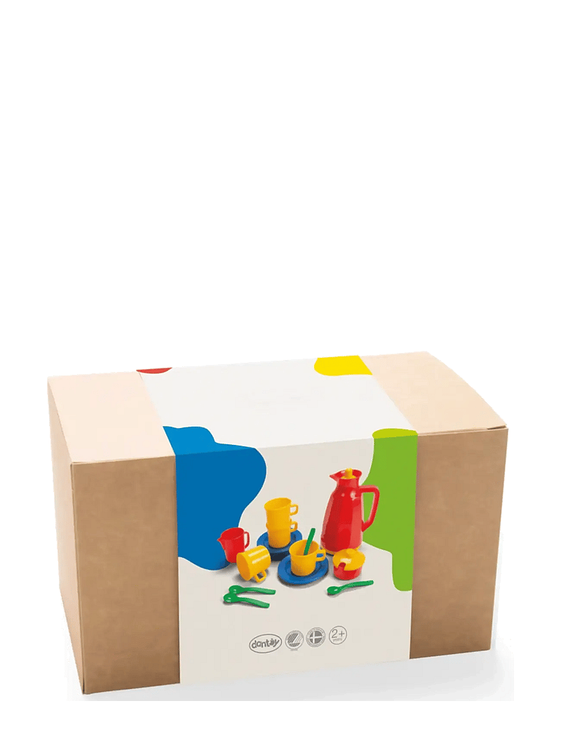 Dantoy - COFFEE SET IN A BOX - kaffesæt & tesæt - green, red, yellow, blue - 2