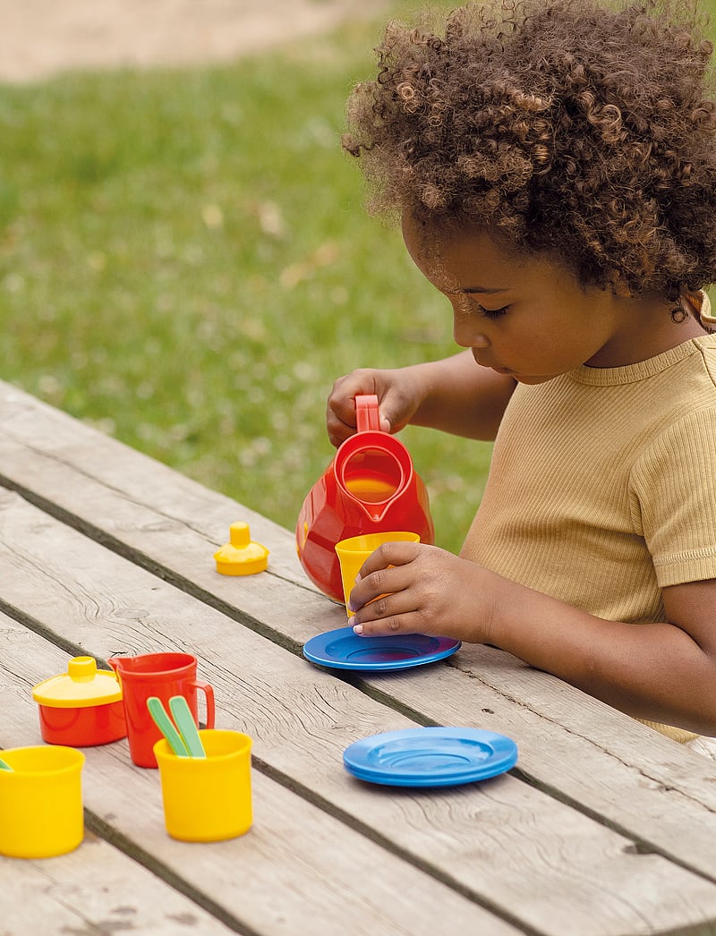 Dantoy - COFFEE SET IN A BOX - kaffe & teserviser - green, red, yellow, blue - 0