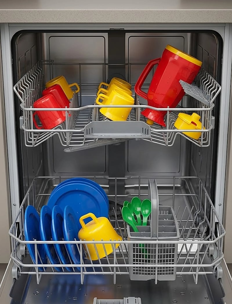 Dantoy - COFFEE SET IN A BOX - kaffesæt & tesæt - green, red, yellow, blue - 4