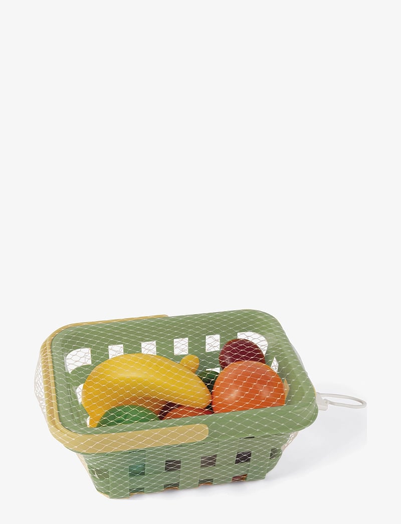Dantoy - green garden fruit basket - leikkiruoka & -kakut - green, yellow, red, green, orange, beige - 2