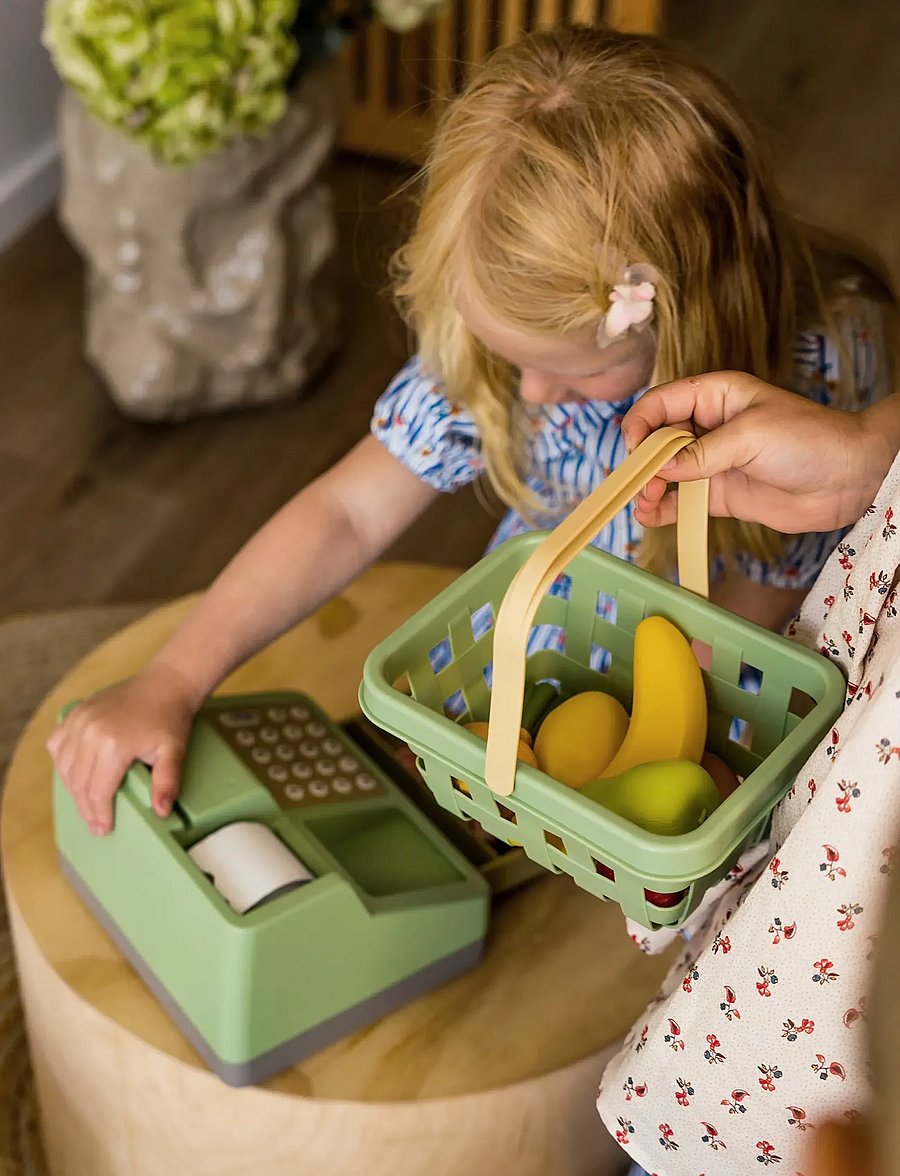 Dantoy - green garden fruit basket - legemad & legekager - green, yellow, red, green, orange, beige - 3