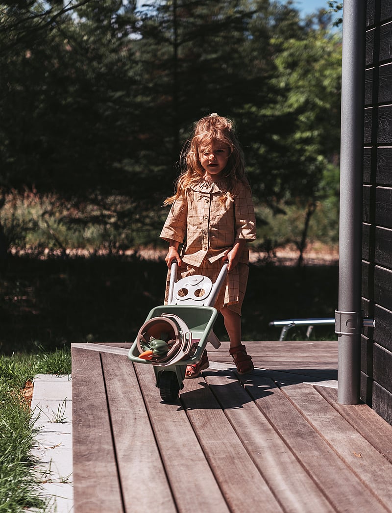 Dantoy - green garden wheelbarrow set -plastic wheels - lägsta priserna - green - 2