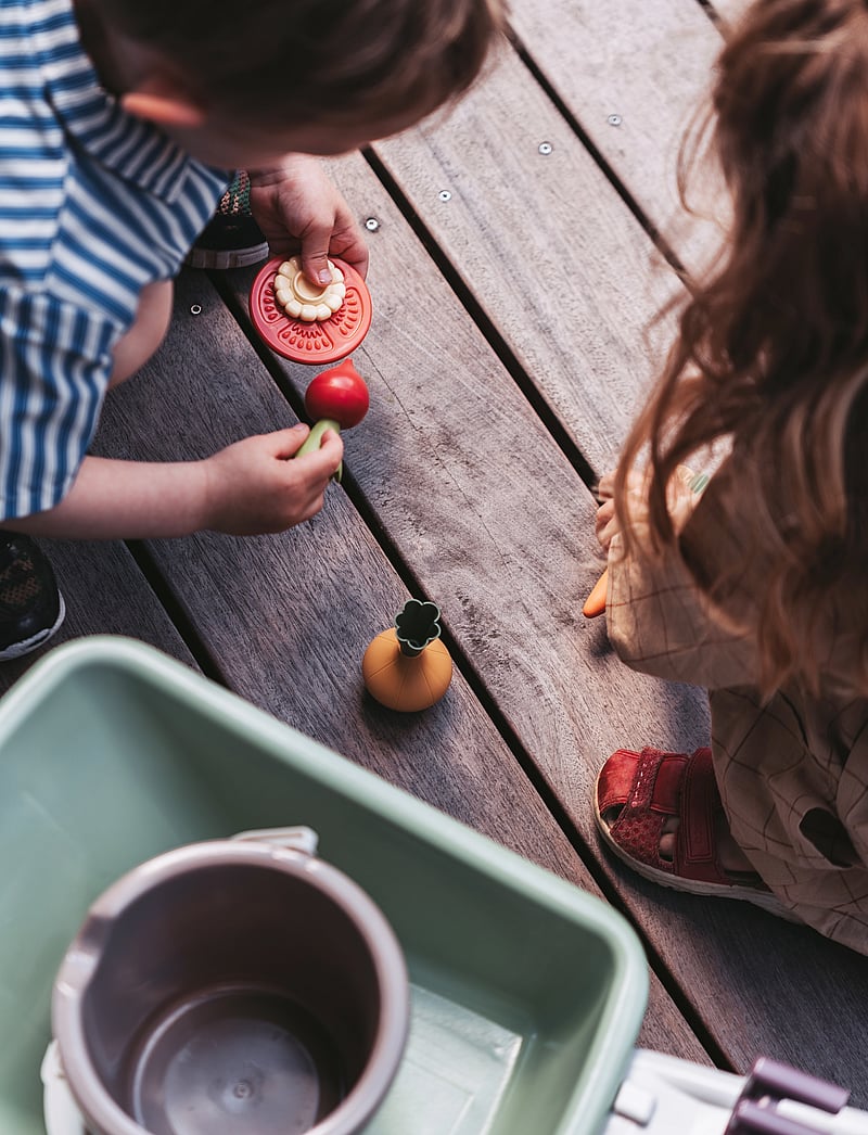 Dantoy - green garden wheelbarrow set -plastic wheels - lägsta priserna - green - 3