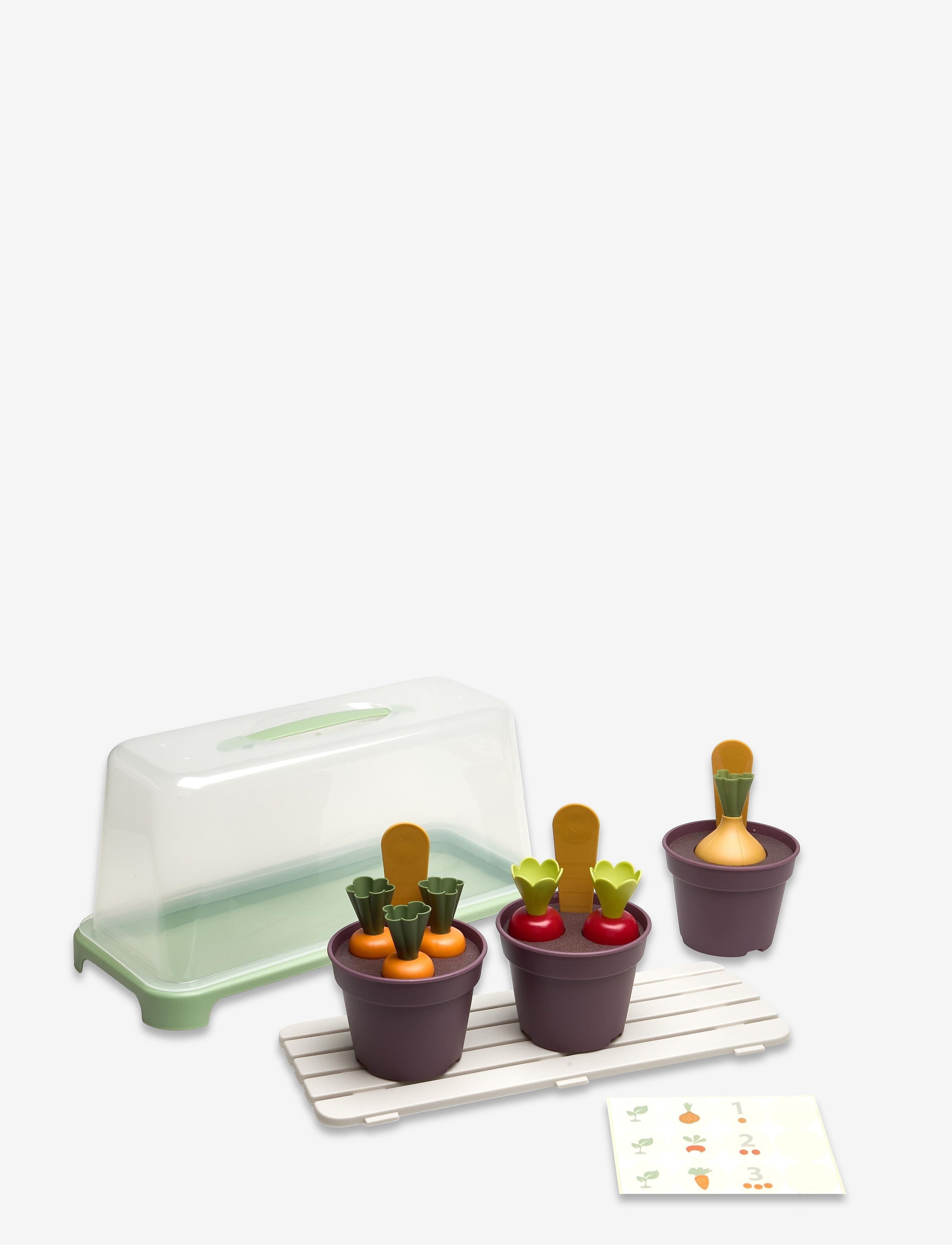 DANTOY Grün Garden Klein Greenhouse Set 18 Pcs Patterned - One Size - Kinder