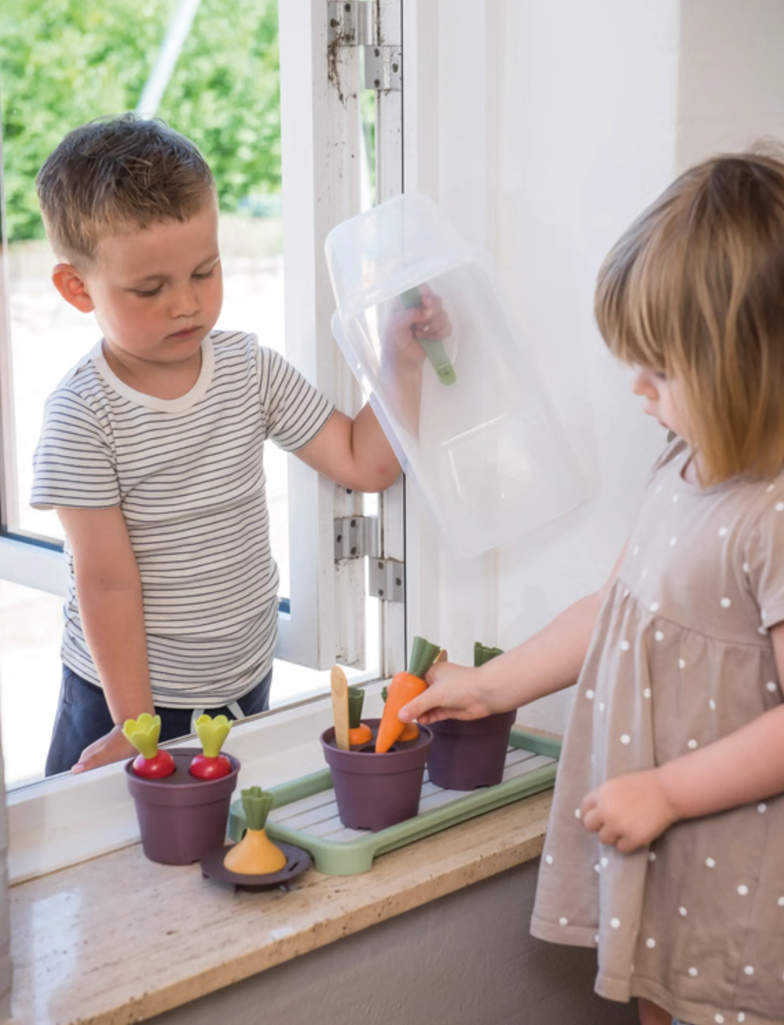 Dantoy Green Garden Small Greenhouse Set 18 Pcs, Børn, Toy Market Stalls & Tilbehør, Multi/mønstret, Str: ONE SIZE