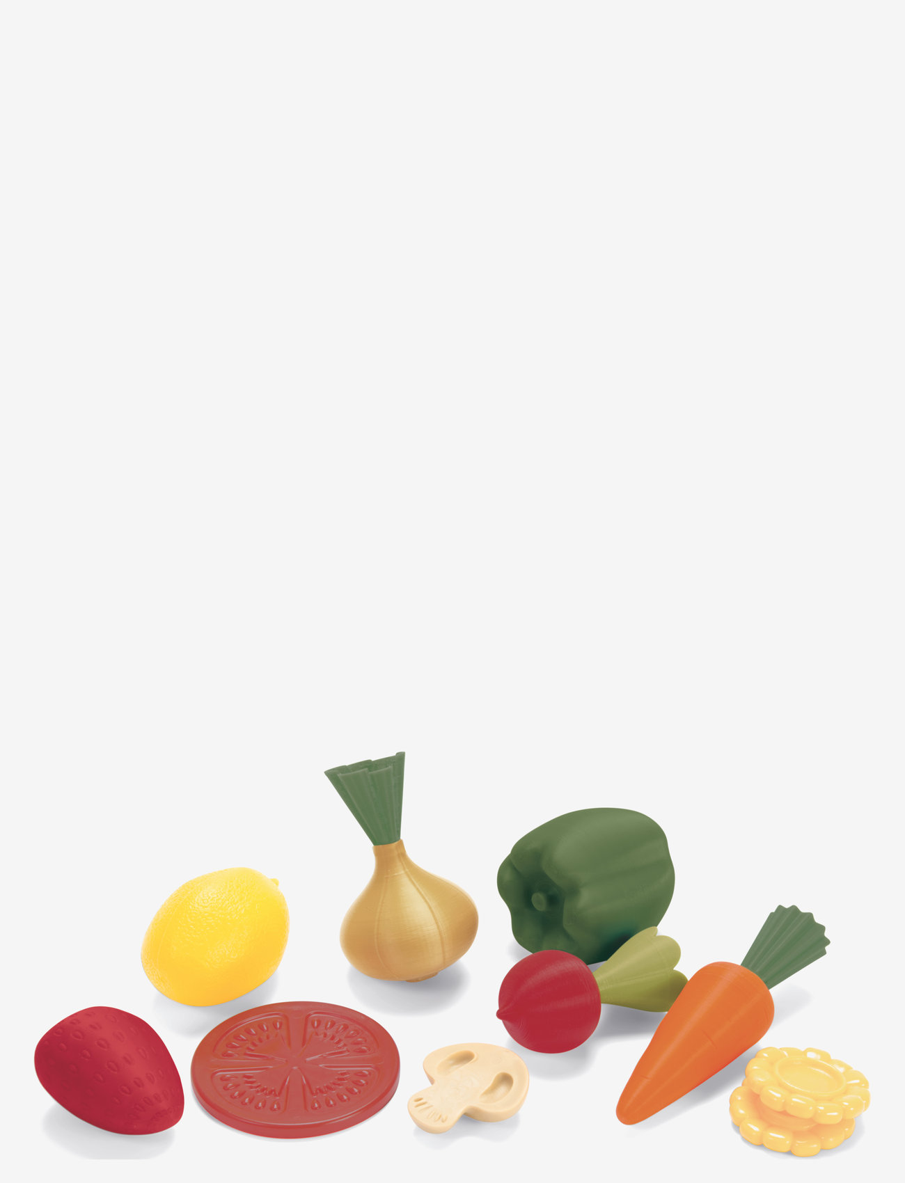 Dantoy - GREEN GARDEN FRUIT & VEGETABLES IN NET 10 PCS - legemad & legekager - varying - 0