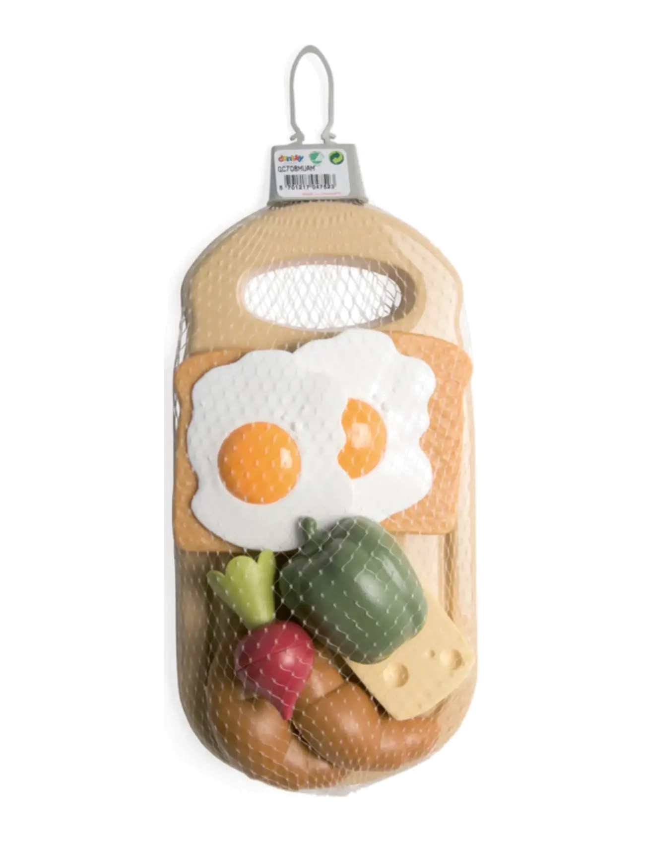 Dantoy - GREEN GARDEN BREAKFAST PLATTER IN NET 10 PCS - toy food & cakes - varying - 1