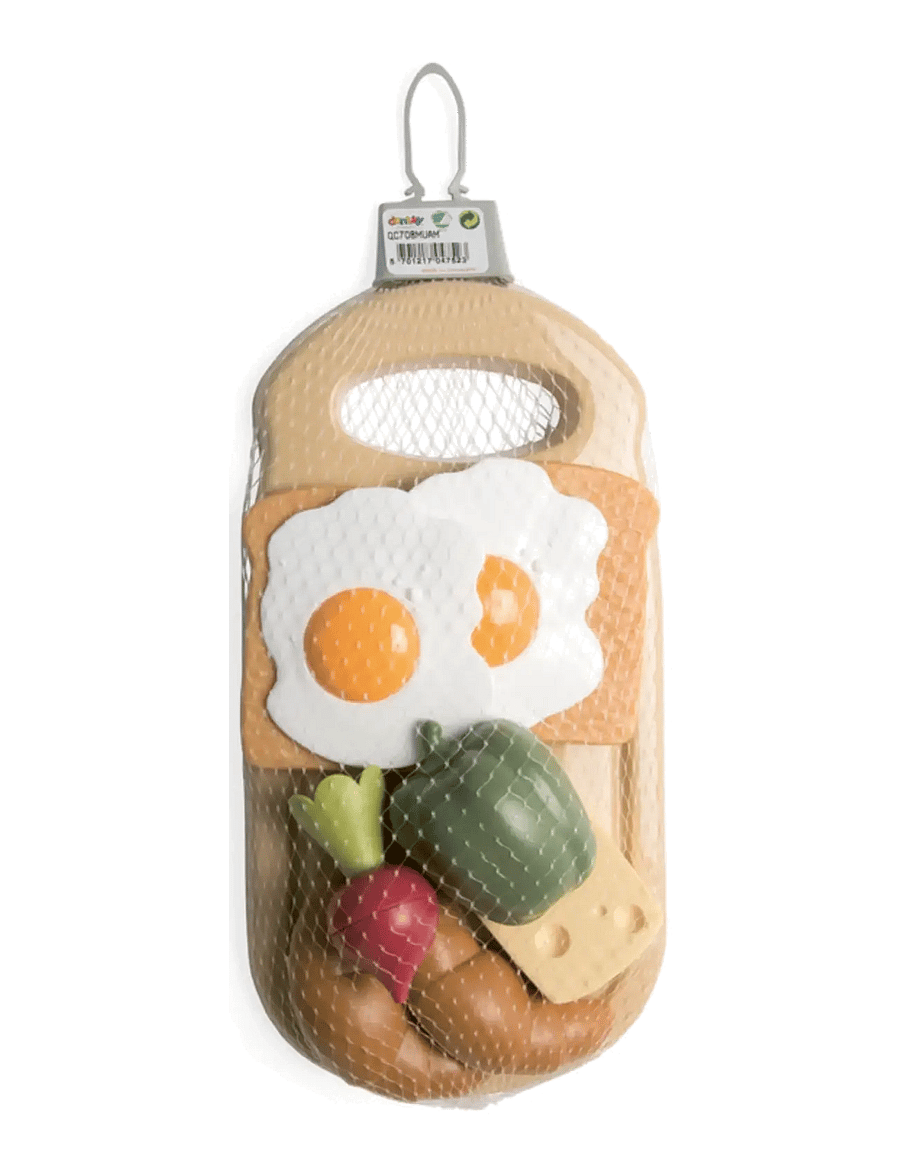 Dantoy - GREEN GARDEN BREAKFAST PLATTER IN NET 10 PCS - legemad & legekager - varying - 2
