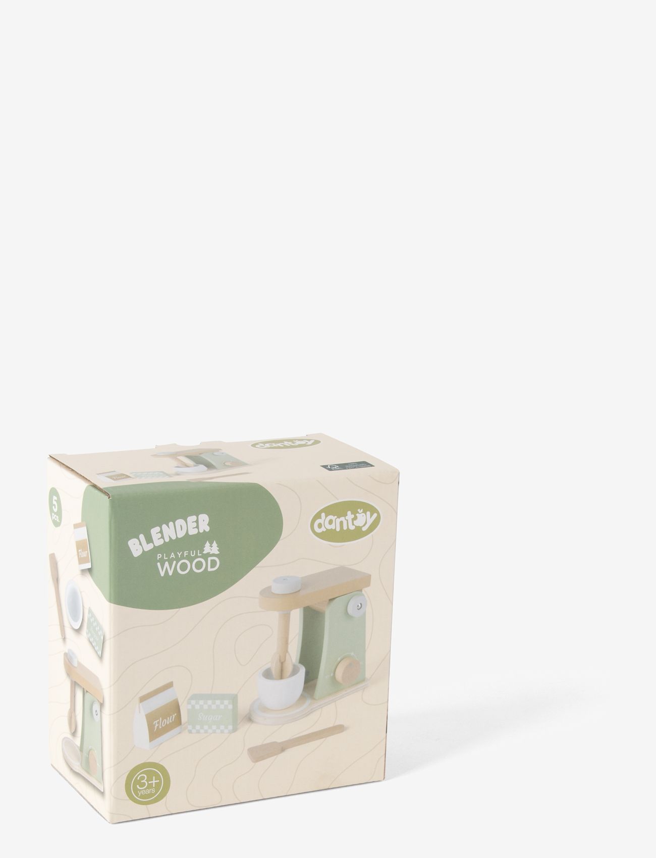 Dantoy - BLENDER WOOD IN GIFT BOX 4 PARTS - tillbehör till leksakskök - mixed colours - 2
