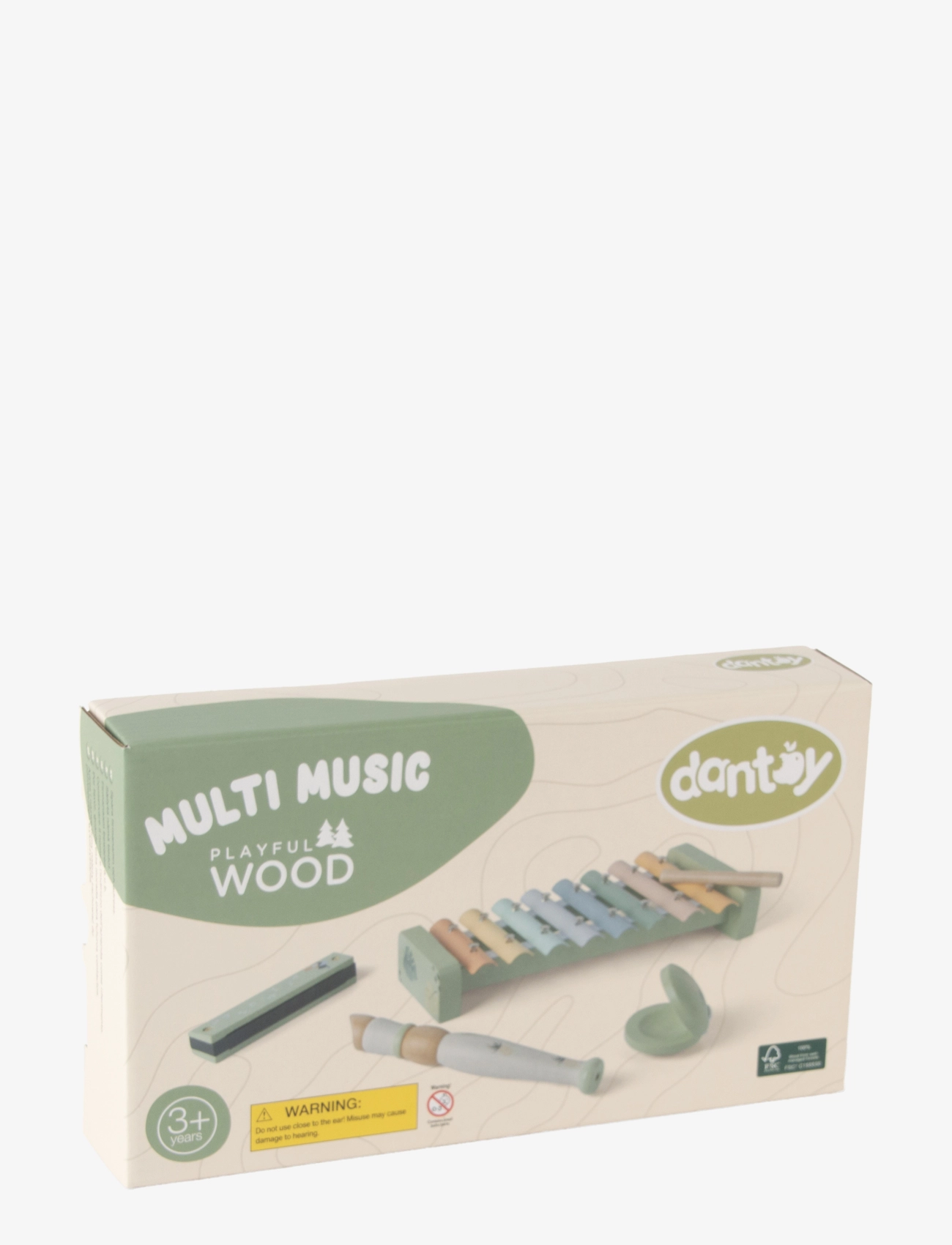 Dantoy - MULTI MUSIC SET WOODEN IN GIFT BOX 5 PARTS - jouets - mixed colours - 2