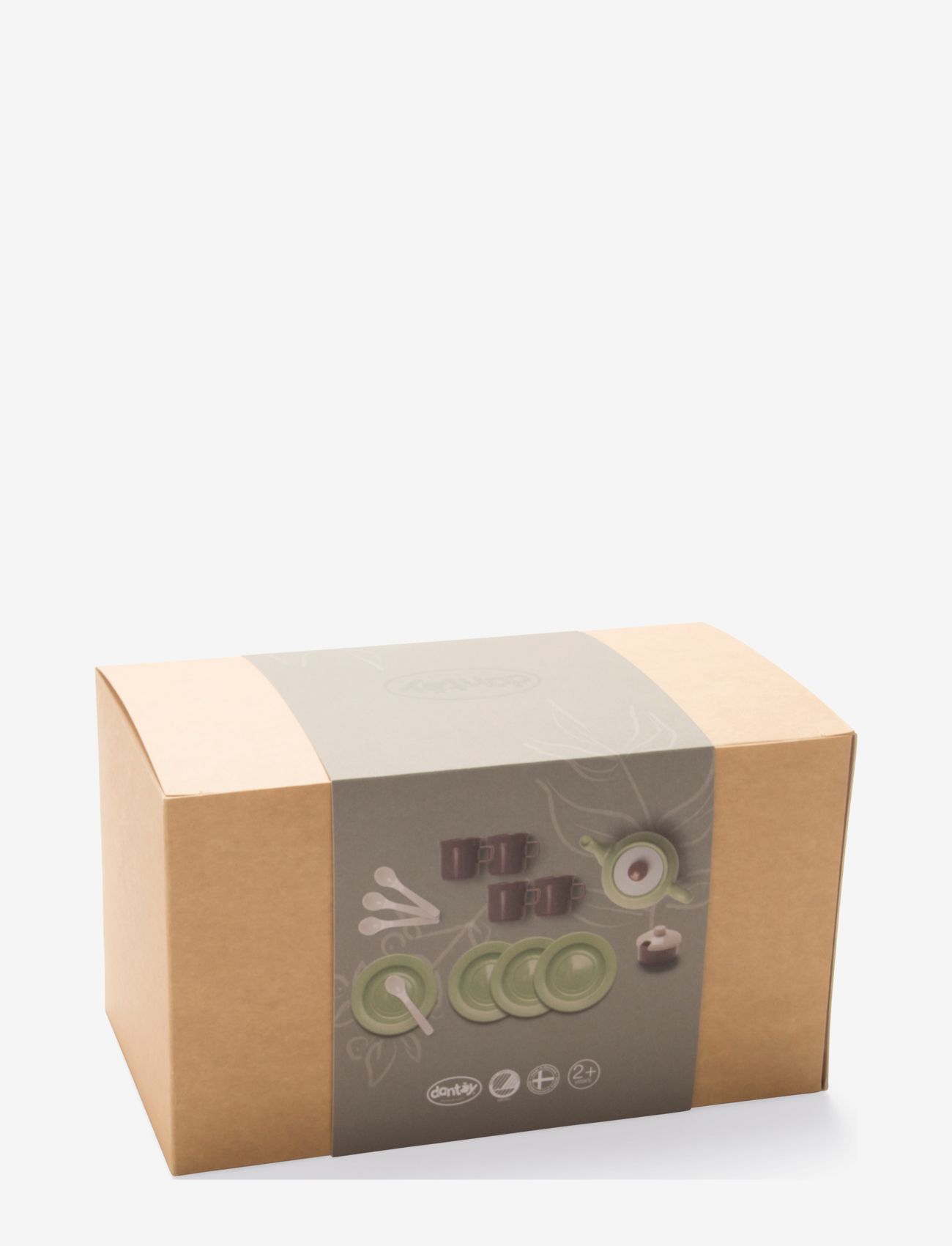 Dantoy - GG TEA SET IN BOX 16 PCS - kaffe & teserviser - purple, mint green, orange, gray - 1