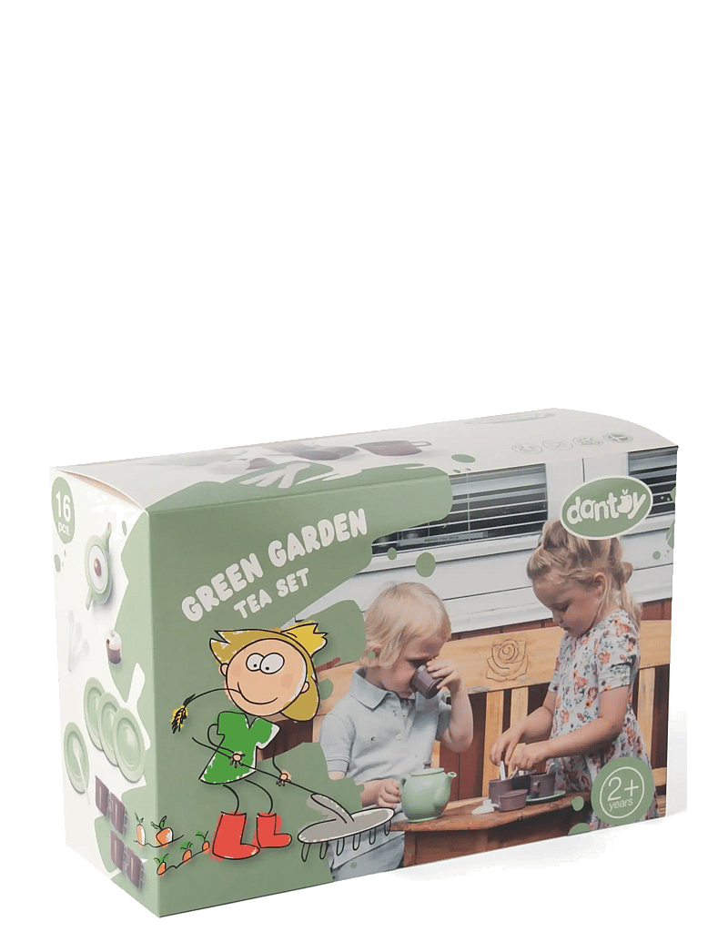 Dantoy - GG TEA SET IN BOX 16 PCS - kaffe & teserviser - purple, mint green, orange, gray - 2