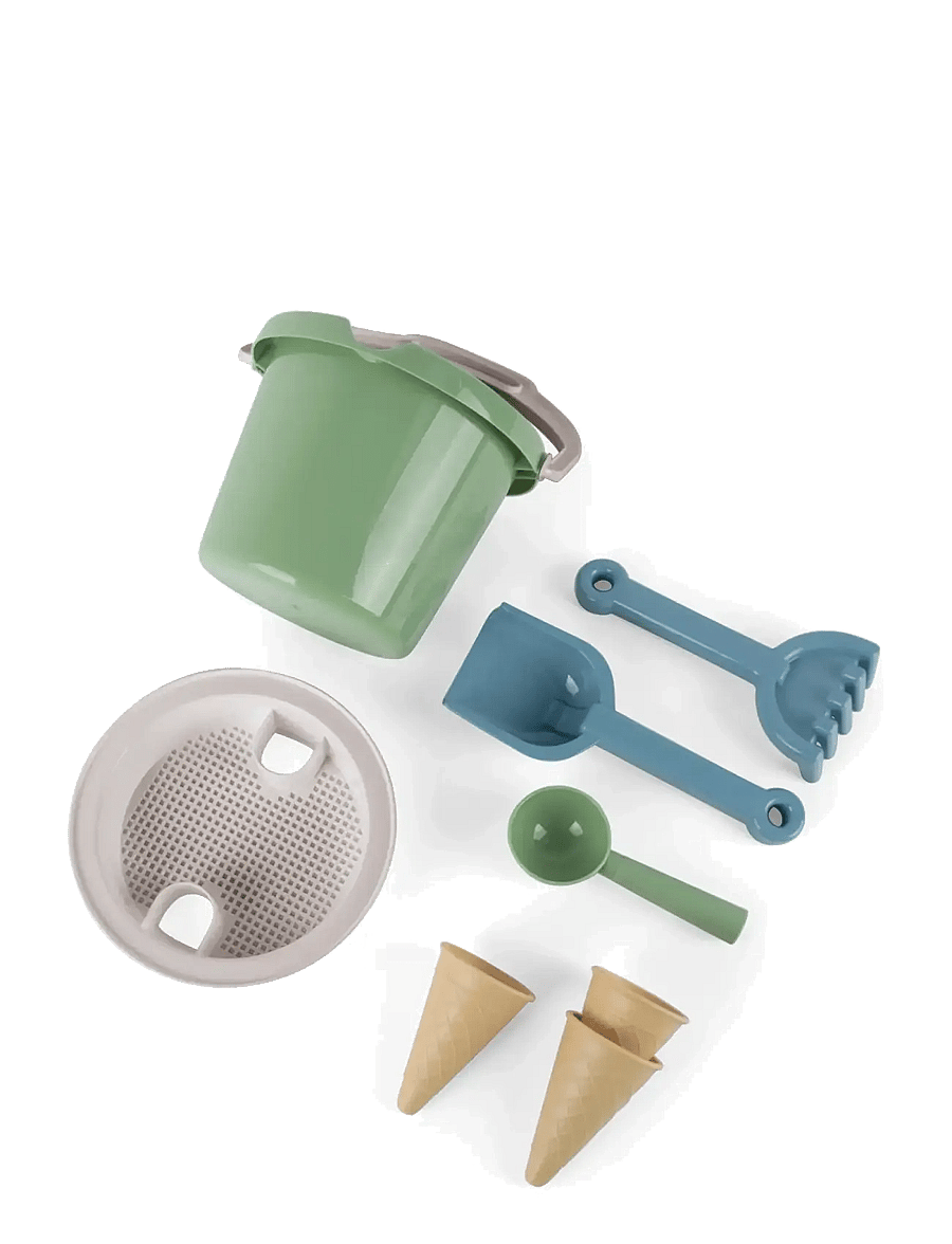 Dantoy - THORBJORN BUCKET SET GREEN - hiekkalelut - green, blue, white, grey, brown - 1