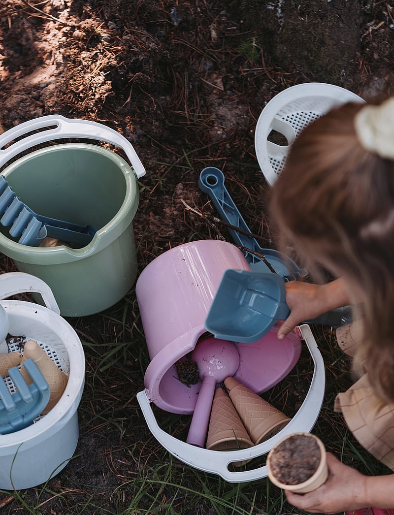 Dantoy - TB BUCKET SET - sandlegetøj - pink, blue, grey, brown - 0