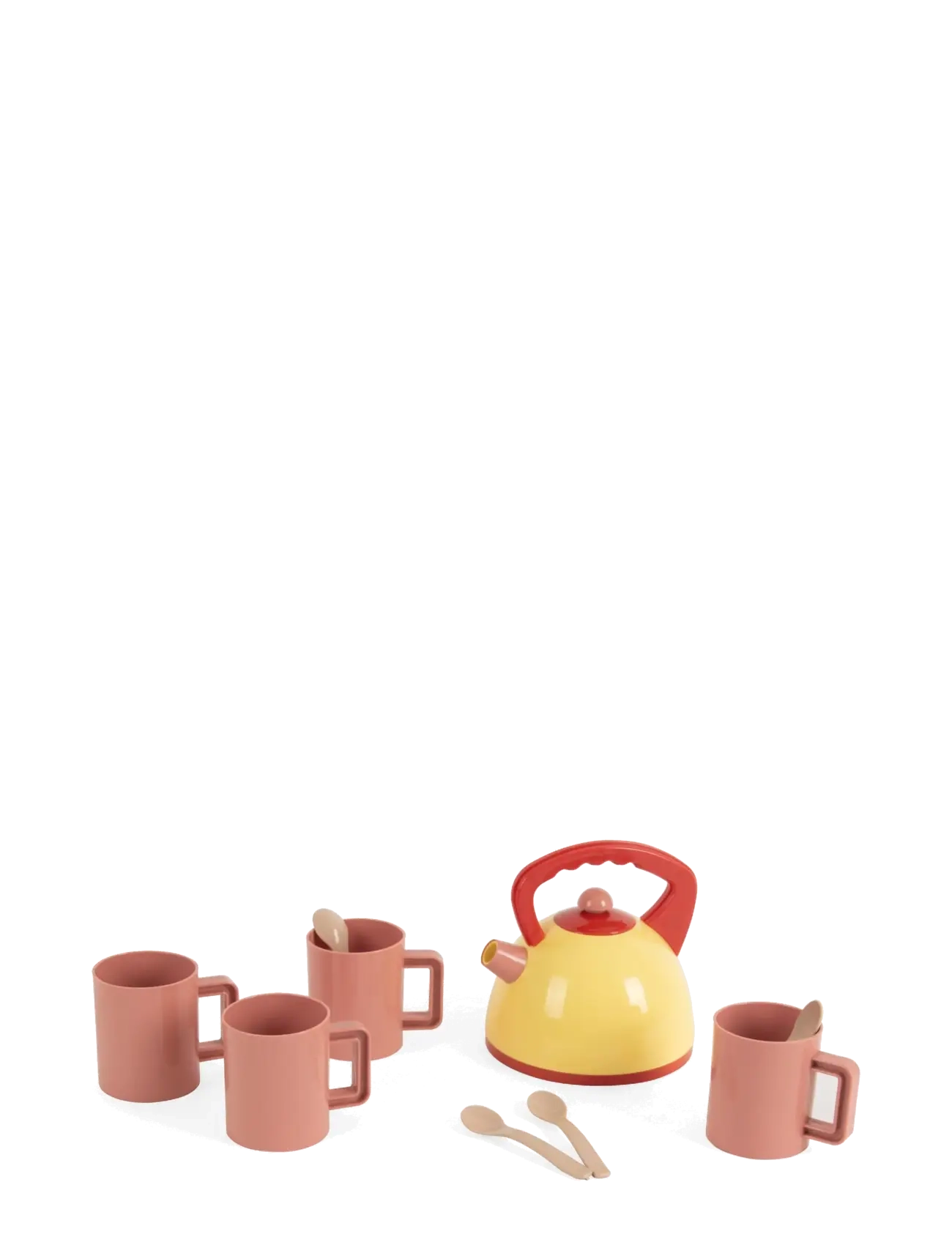 Dantoy TEA KETTLE SET IN GIFT BOX - Toys - BEIGE, BLOOD ORANGE, LIGHT YELLOW, OLD PINK / multi