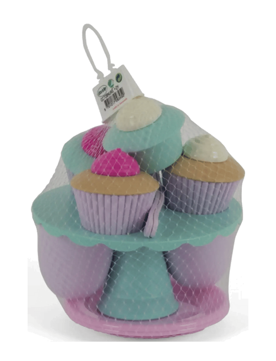 Dantoy - TB DESSERT SET IN BOX - leikkiruoka & -kakut - blue, pink, lilac, brown, beige - 2