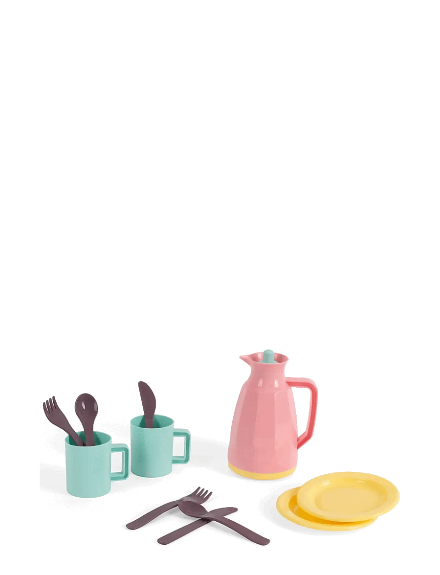 Dantoy - PICNIC SET IN GIFT BOX - tillbehör till leksakskök - eggplant, light yellow, mint green - 2