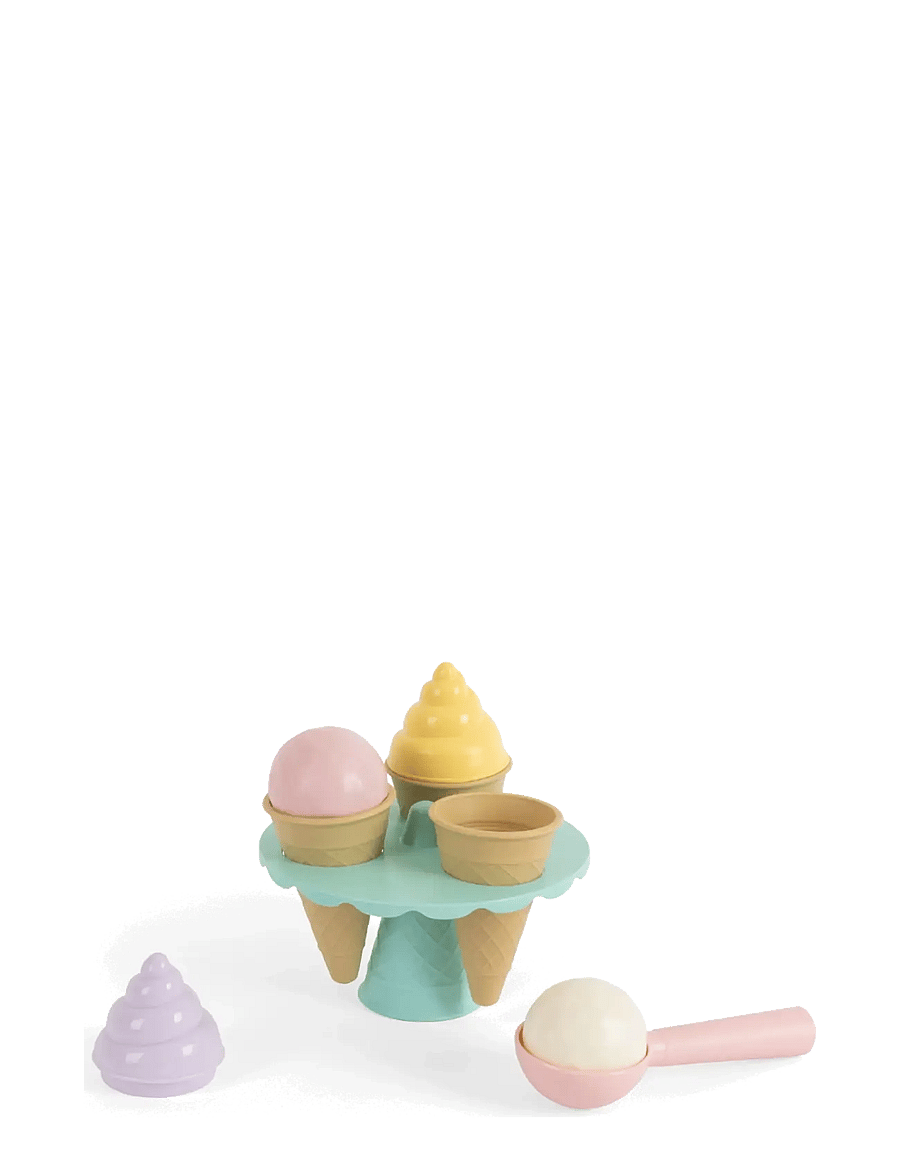 Dantoy - ICE SET IN GIFT BOX - leksaksmat & leksakstårtor - dust brown, light pink, light purple, light yellow, mint green, off white - 1