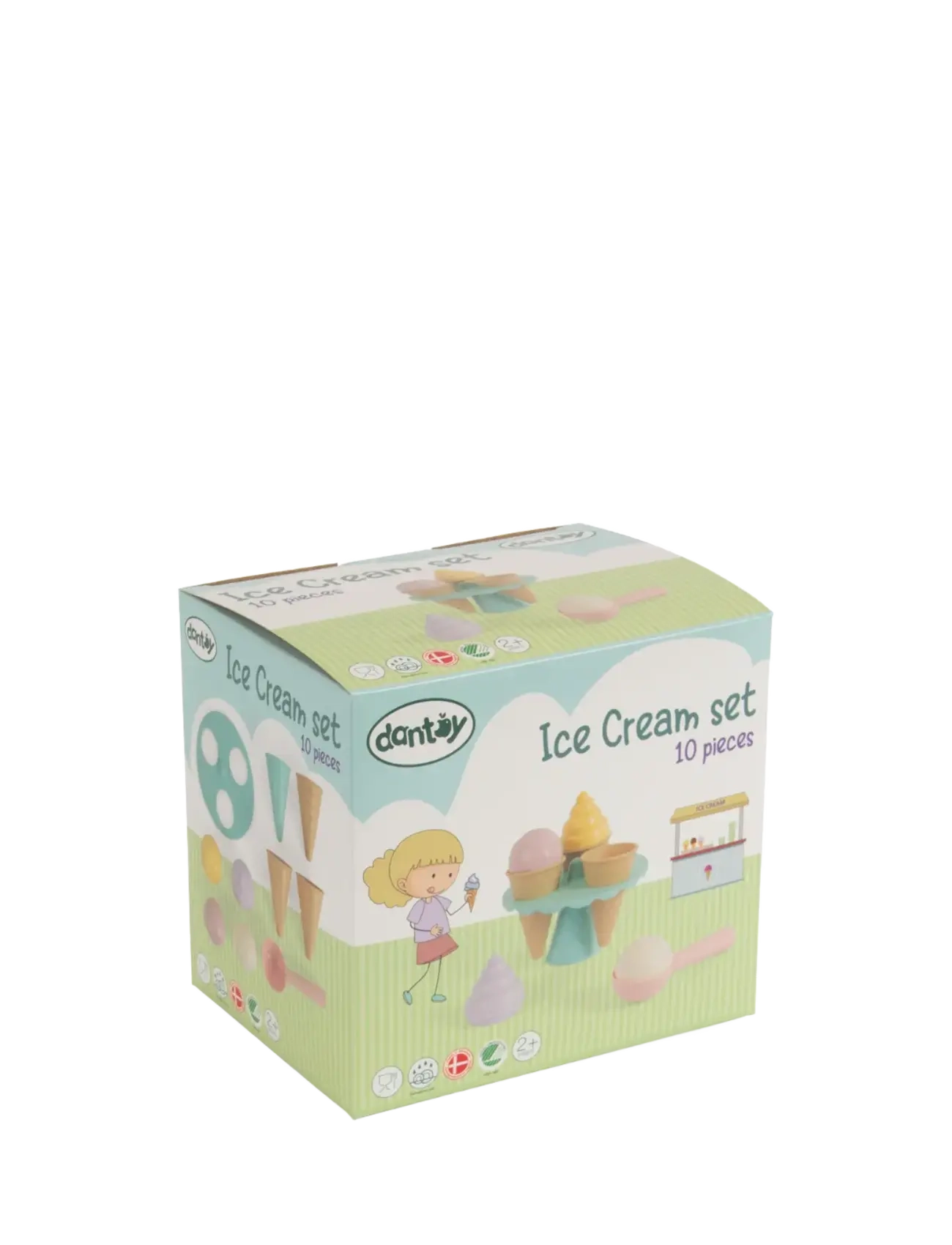 Dantoy - ICE SET IN GIFT BOX - dust brown, light pink, light purple, light yellow, mint green, off white - 2