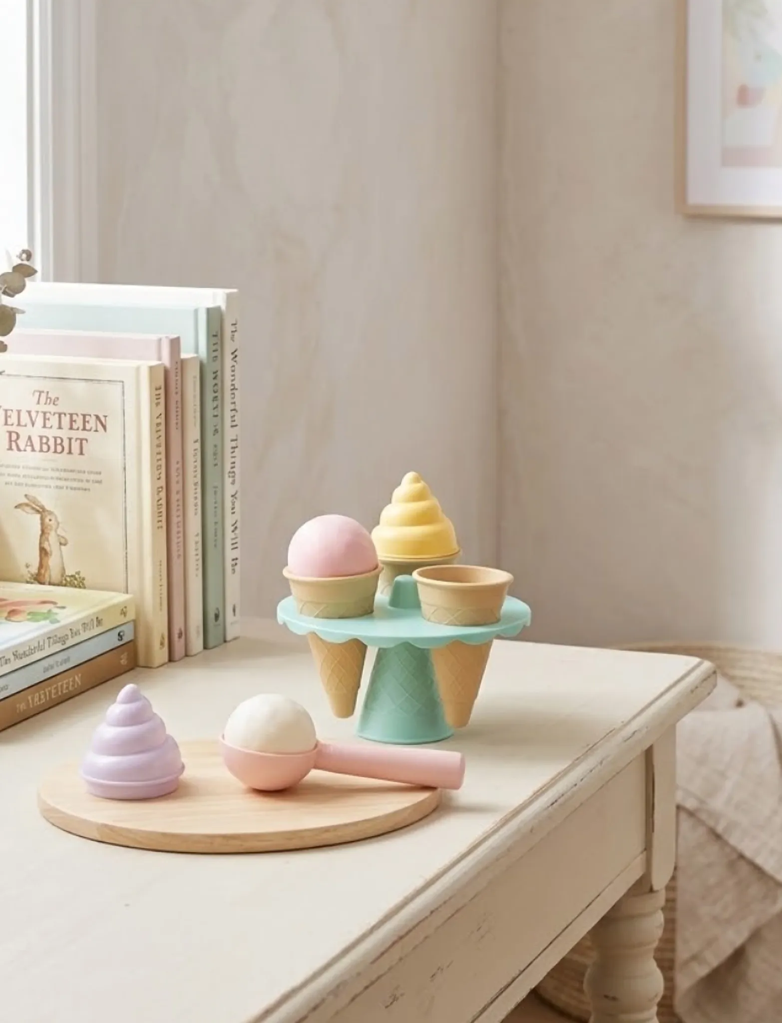 Dantoy - ICE SET IN GIFT BOX - dust brown, light pink, light purple, light yellow, mint green, off white - 0