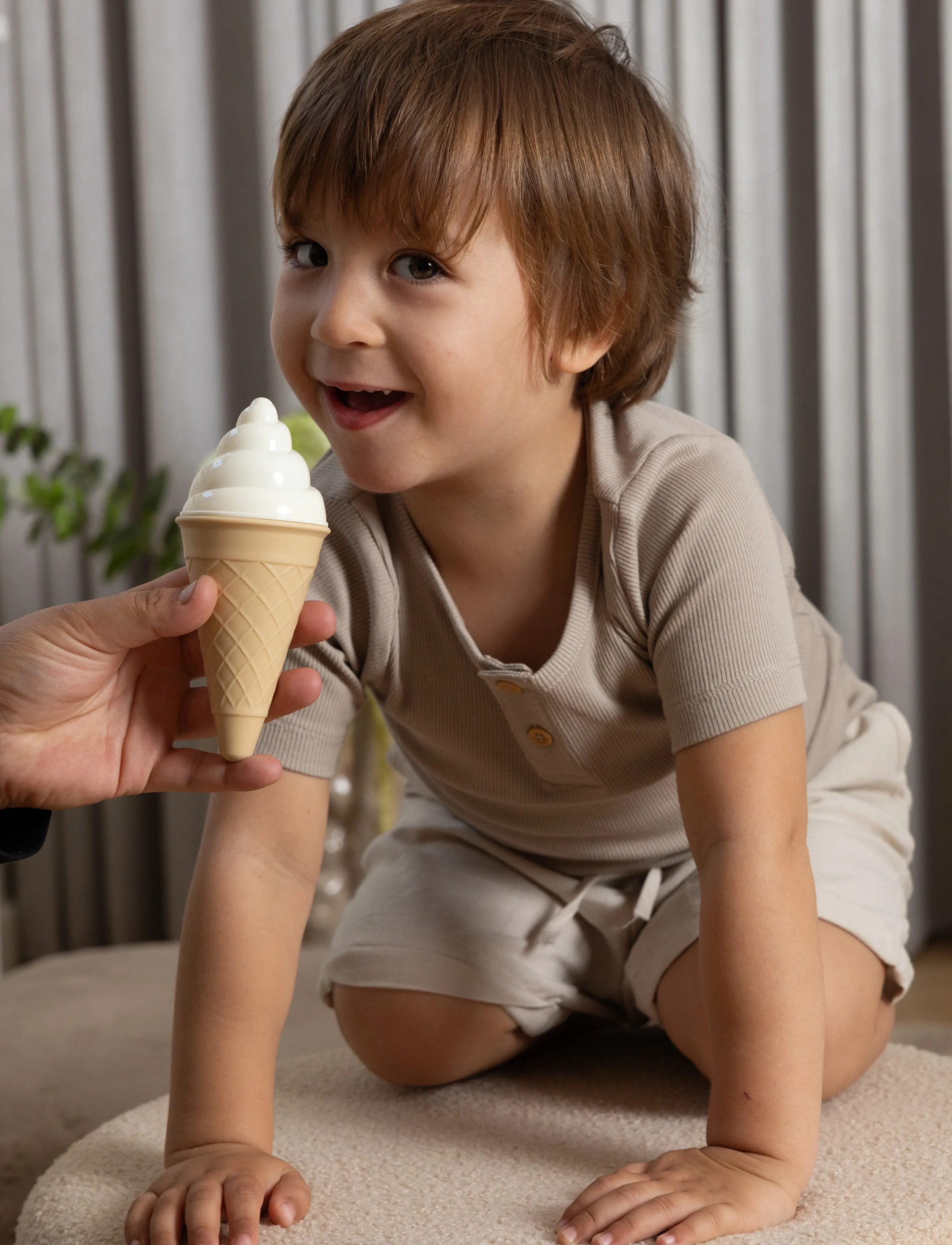 Dantoy - TB ICECREAM-SET IN BOX - leikkiruoka & -kakut - blue, pink, lilac, brown, beige - 5