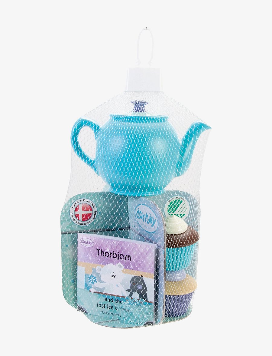 Dantoy - TB TEA SET W CUPCAKES - blue, purple, white, brown - 1