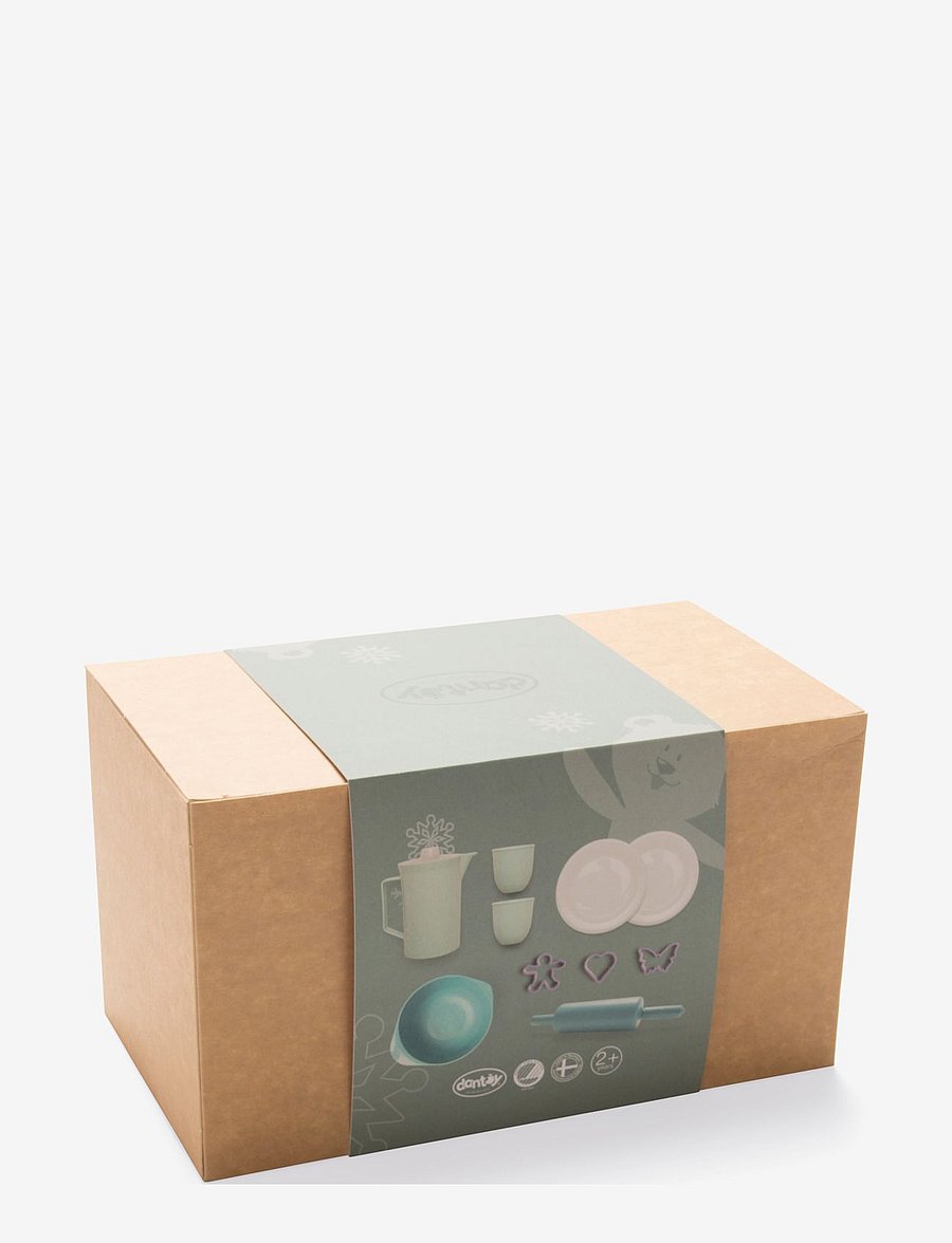 Dantoy - TB COFFEE -BAKING SET IN BOX - tilbehør til legekøkkener - mint blue, mint green, purple - 3