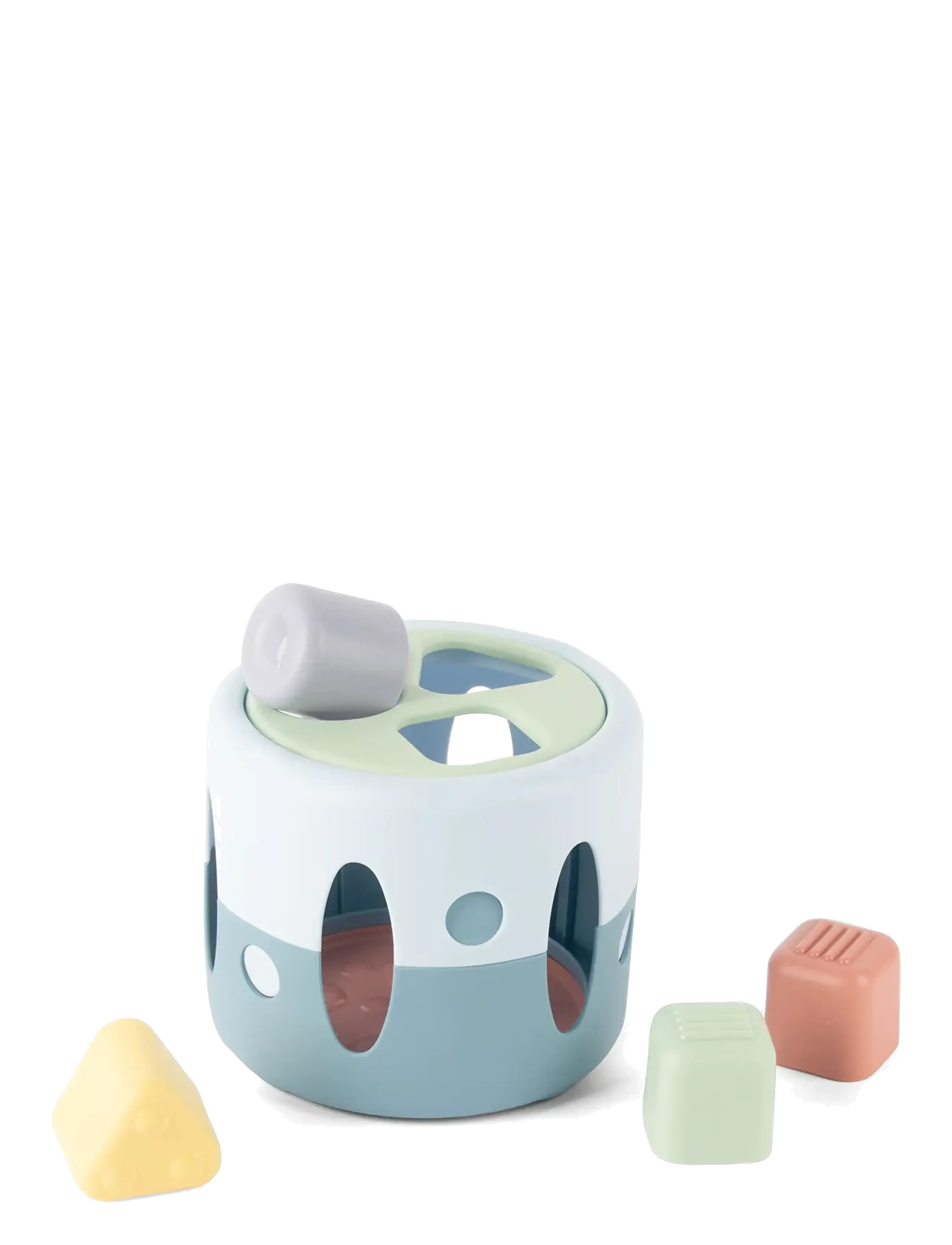 Dantoy FT SHAPE SORTER IN NET - Putteboks - BLUE, GREEN, LIGHT GRAY-VIOLET, LIGHT YELLOW, OLD PINK, PASTEL BLUE / multi