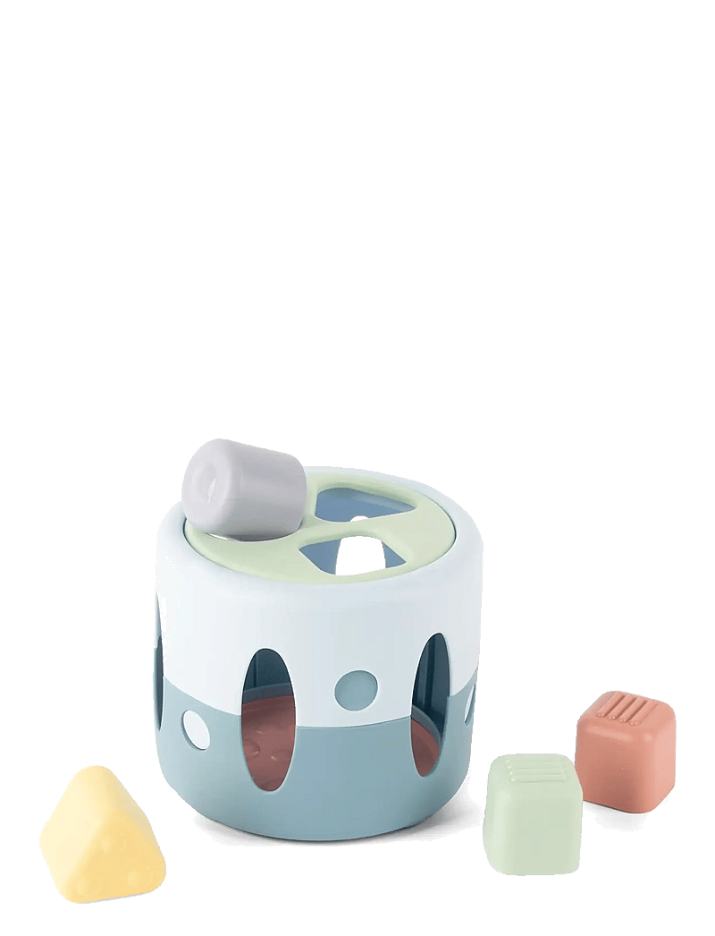 Dantoy - FT SHAPE SORTER IN NET - putteboks - blue, green, light gray-violet, light yellow, old pink, pastel blue - 1