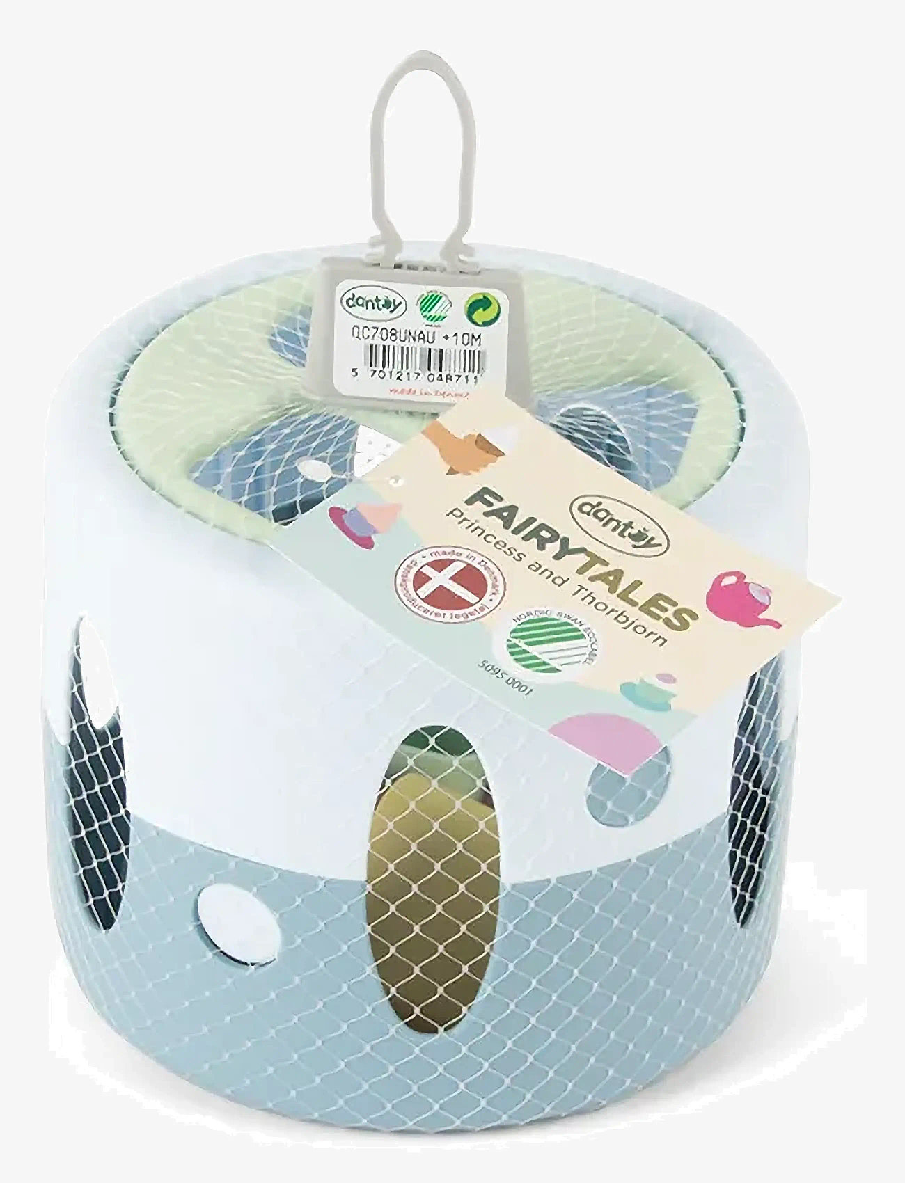 Dantoy - FT SHAPE SORTER IN NET - putteboks - blue, green, light gray-violet, light yellow, old pink, pastel blue - 2