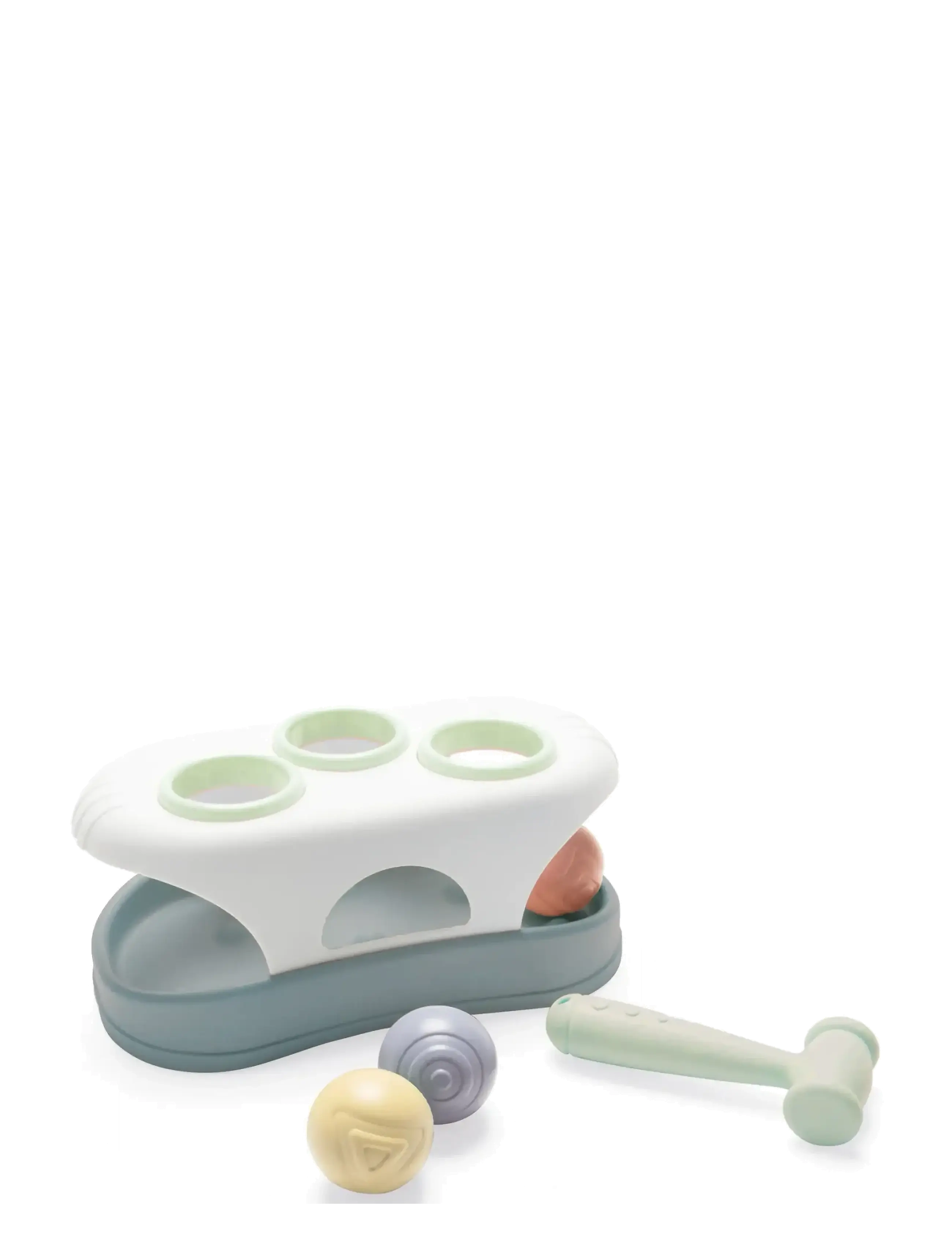 FT POUNDING BENCH IN NET - BLUE, GREEN, LIGHT GRAY-VIOLET, LIGHT YELLOW, OLD PINK, PASTEL BLUE