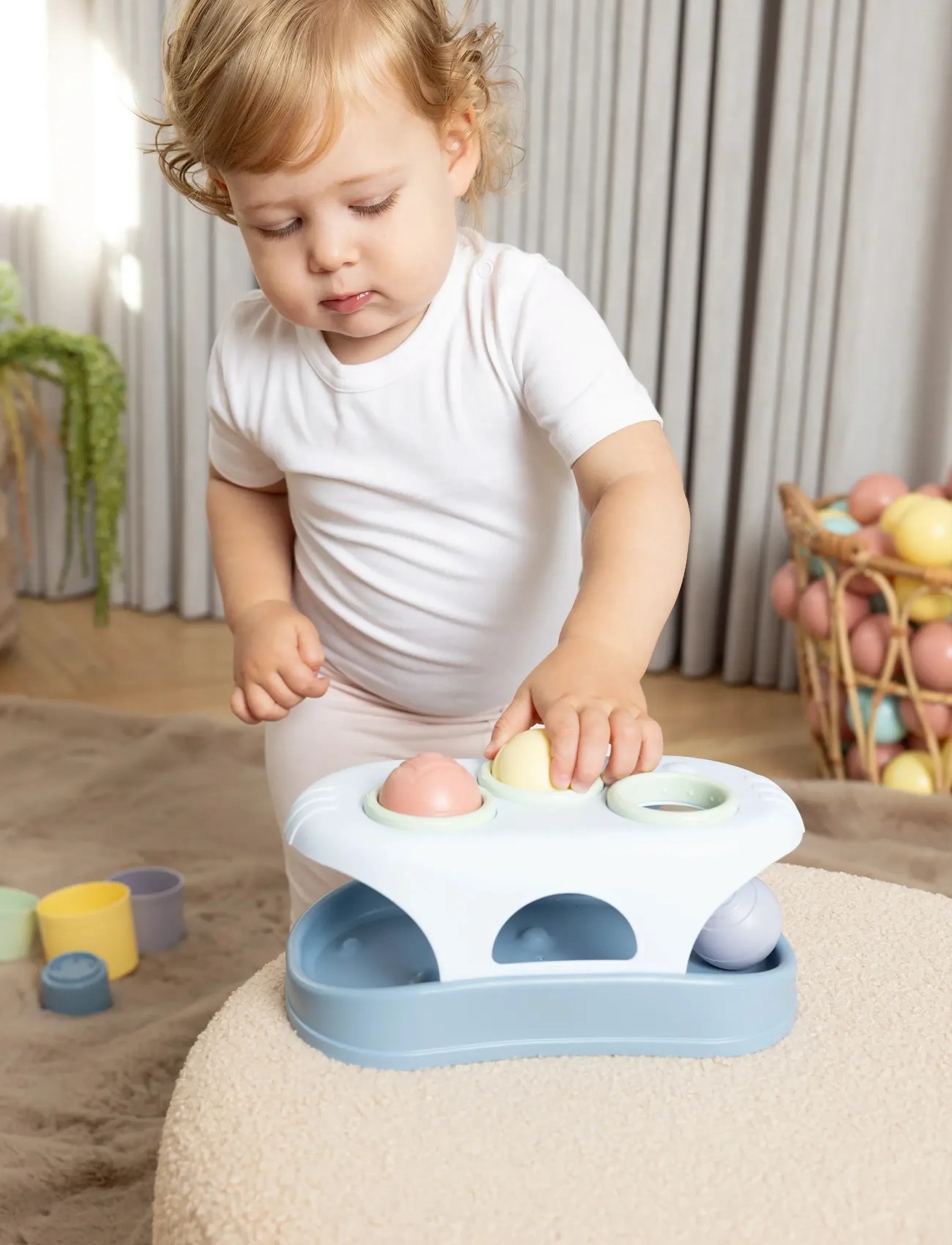 Dantoy - FT POUNDING BENCH IN NET - die niedrigsten preise - blue, green, light gray-violet, light yellow, old pink, pastel blue - 3