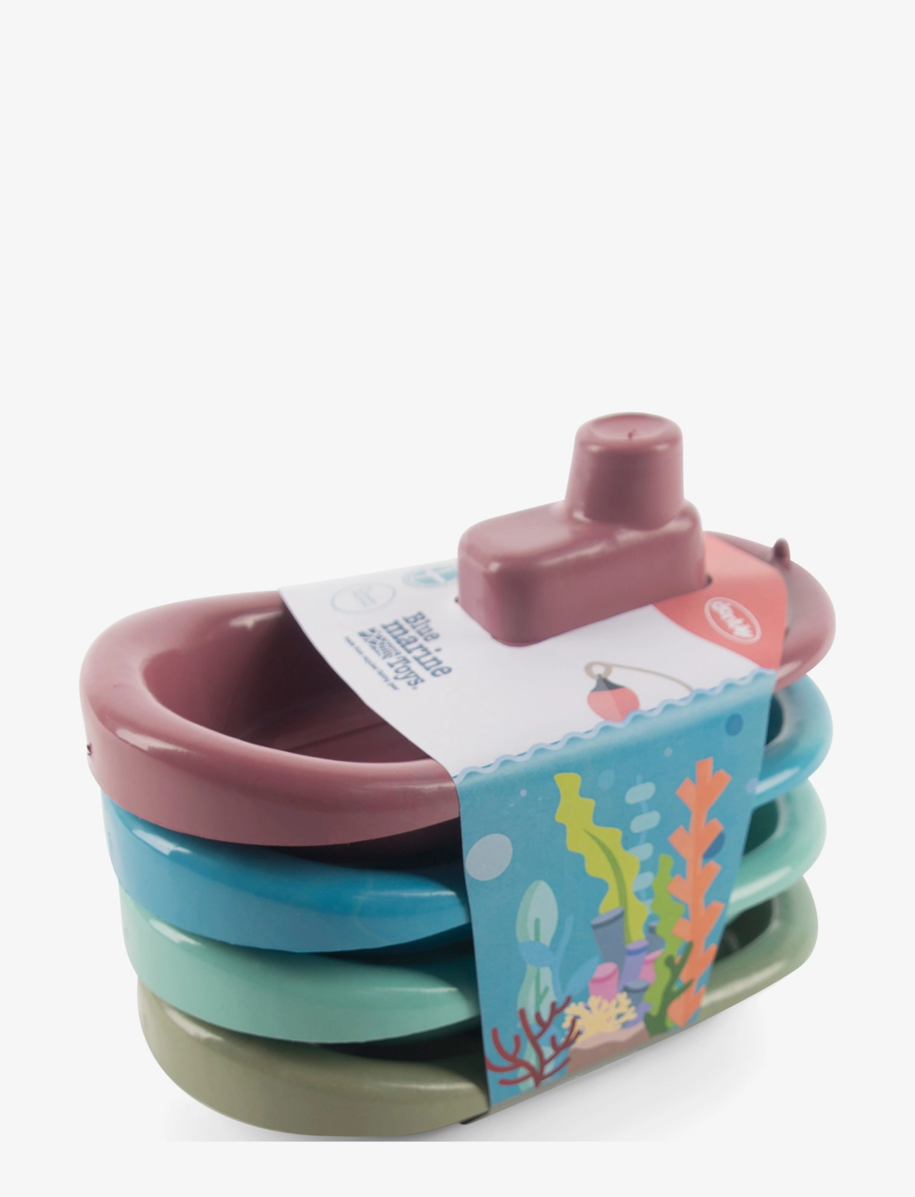 Dantoy - BMT BOATS 4 PCS - boats - blue, green, olive, rose - 2